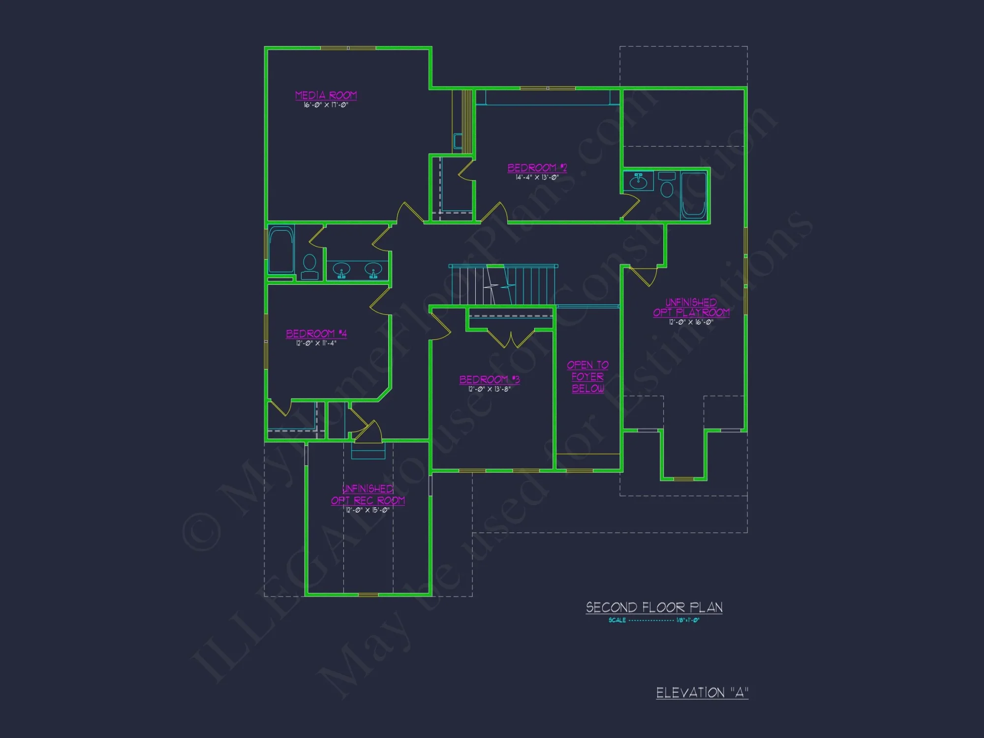 Floor Plan Blueprint in CAD