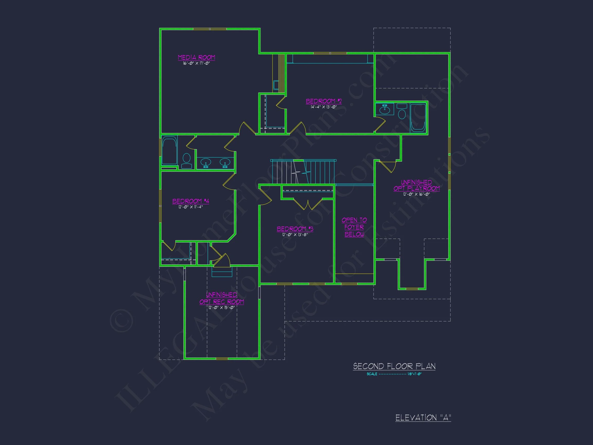 Floor Plan Blueprint in CAD