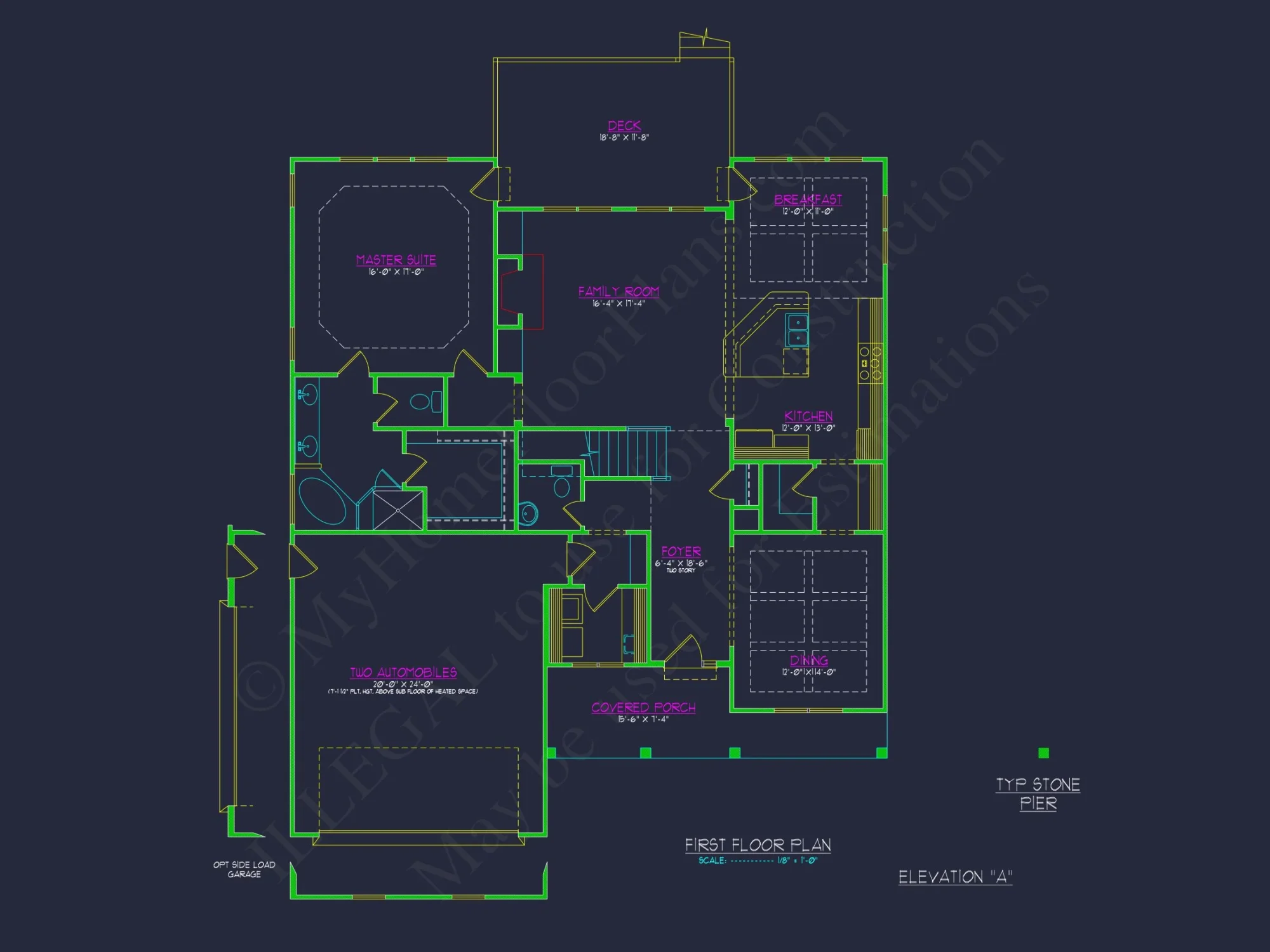Floor Plan Blueprint in CAD