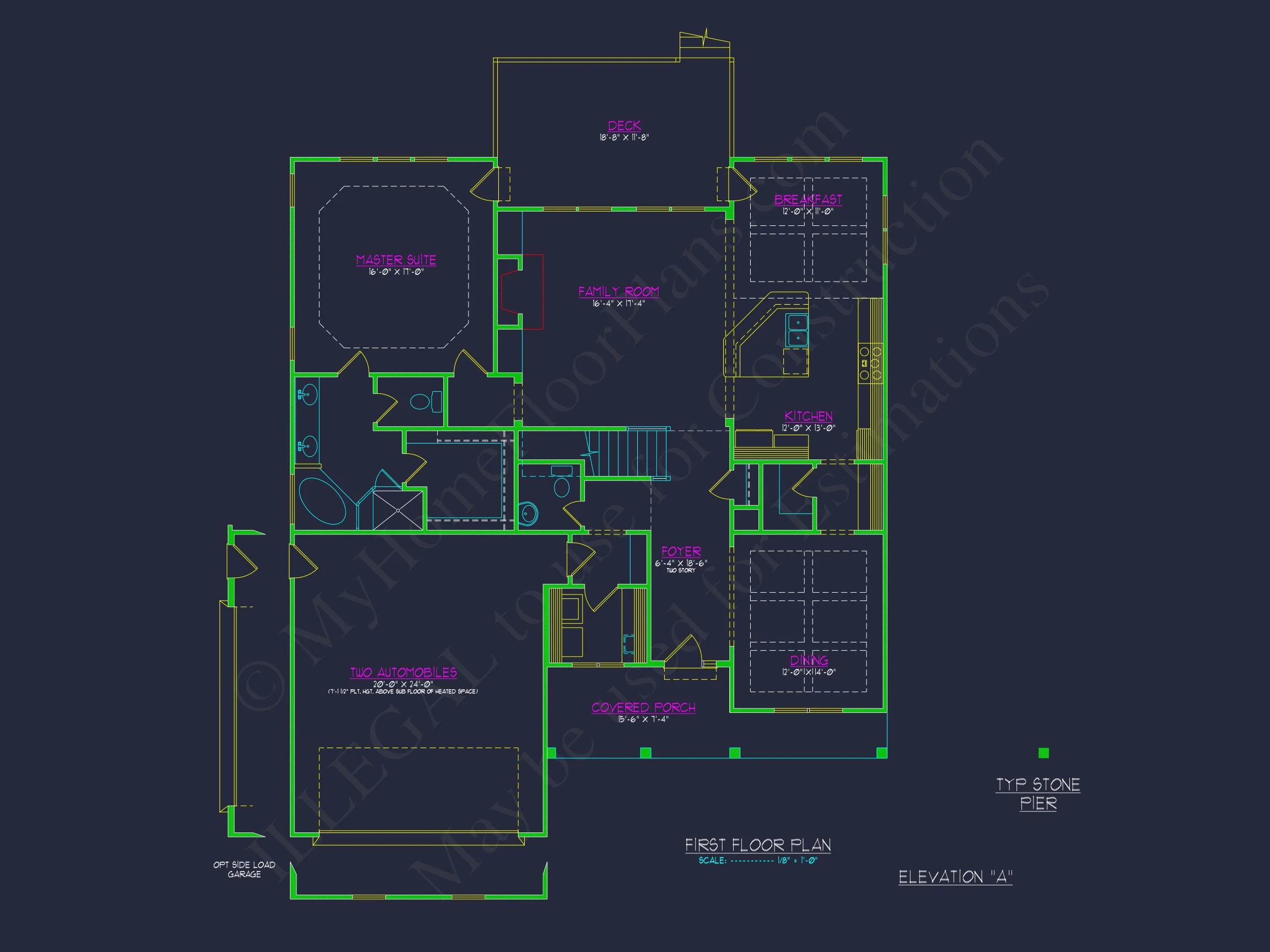 Floor Plan Blueprint in CAD