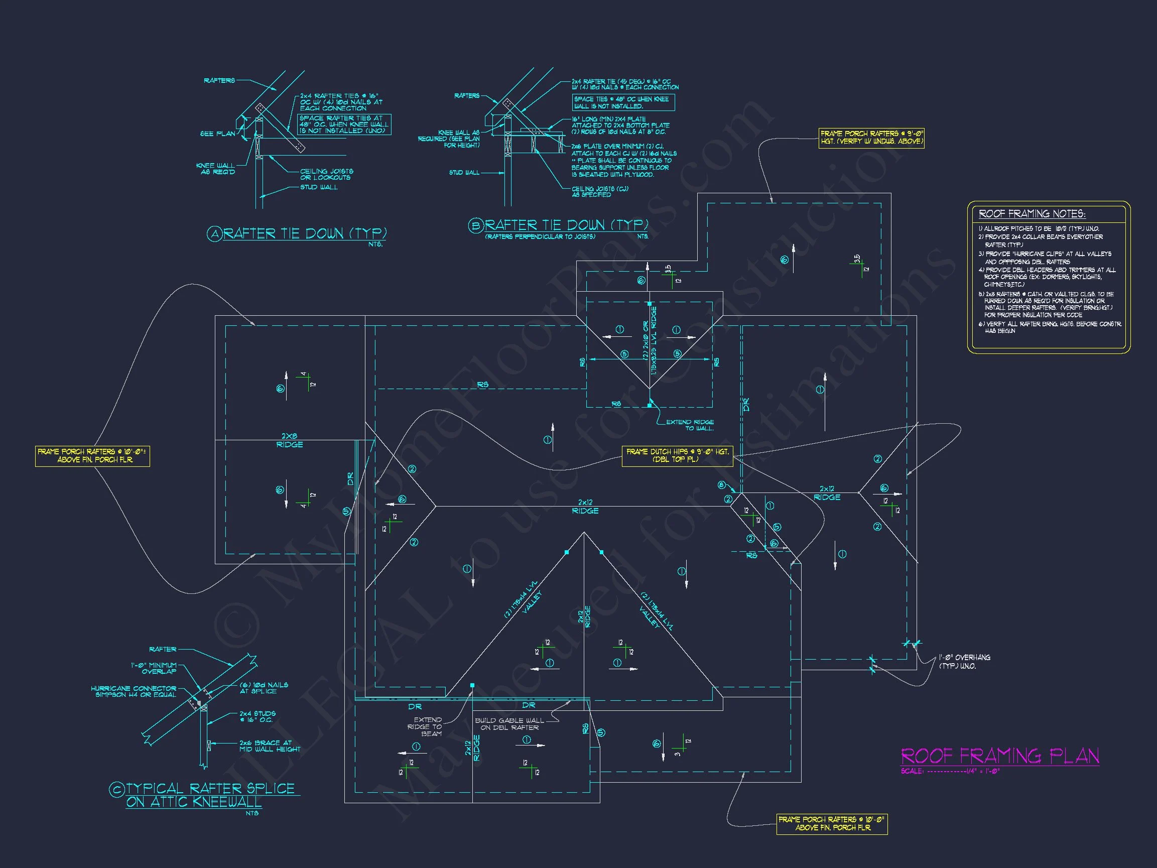 12-2224 HOUSE PLAN - Traditional House Floor Plan with 4 Beds, Blueprint & Designs 21 Traditional house Floor Plan with 4 Beds, Blueprint & Designs