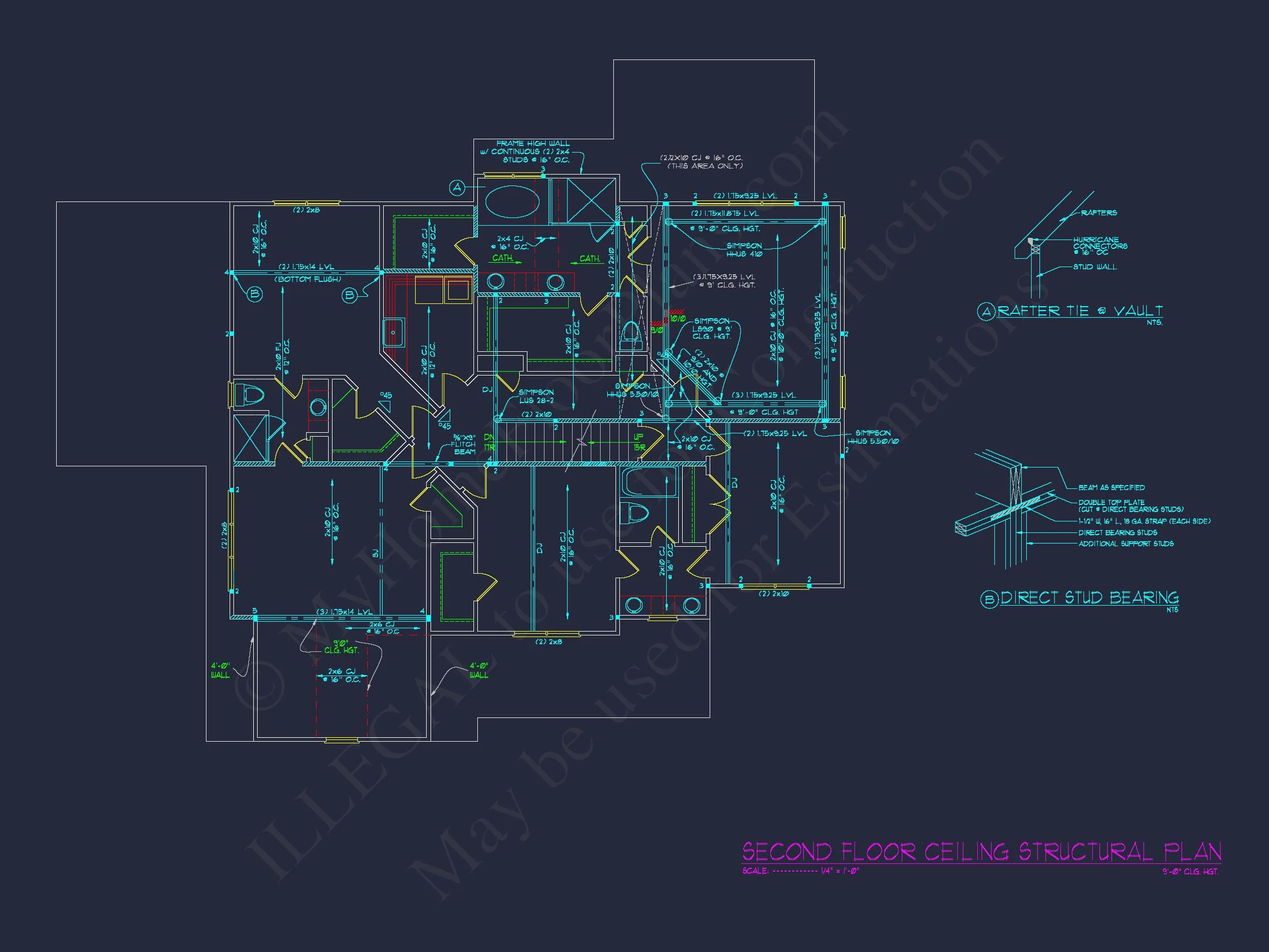 12-2224 HOUSE PLAN - Traditional House Floor Plan with 4 Beds, Blueprint & Designs 19 Traditional house Floor Plan with 4 Beds, Blueprint & Designs