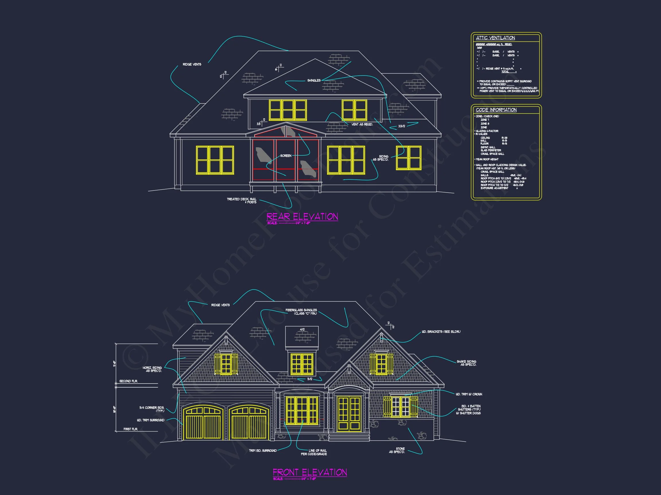 12-2222 HOUSE PLAN - Stylish 2-Story Craftsman House Plan with Open Floor Design 17 Stylish 2-Story Craftsman house Plan with Open Floor Design