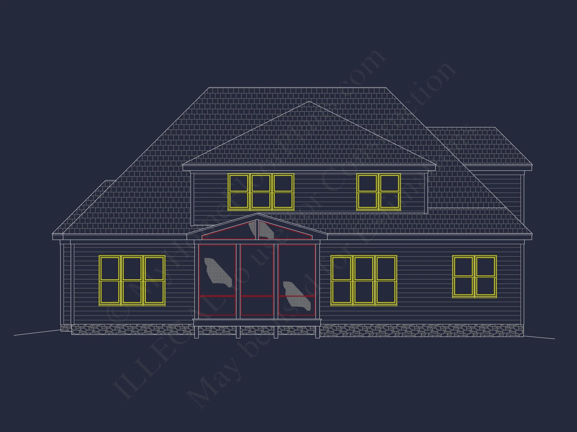 12-2222 HOUSE PLAN - Stylish 2-Story Craftsman House Plan with Open Floor Design 12 Stylish 2-Story Craftsman house Plan with Open Floor Design