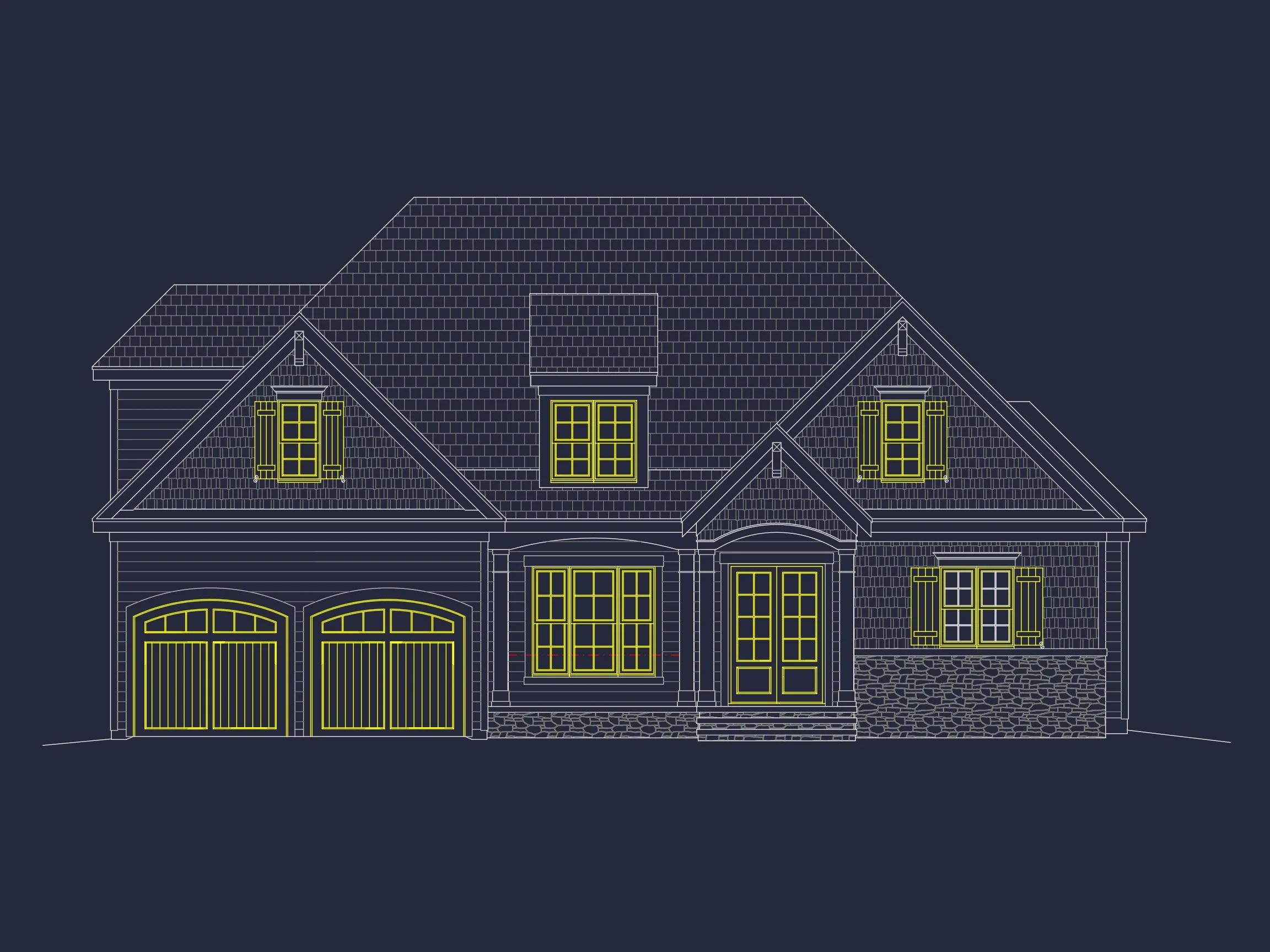 12-2222 HOUSE PLAN - Stylish 2-Story Craftsman House Plan with Open Floor Design 11 Stylish 2-Story Craftsman house Plan with Open Floor Design