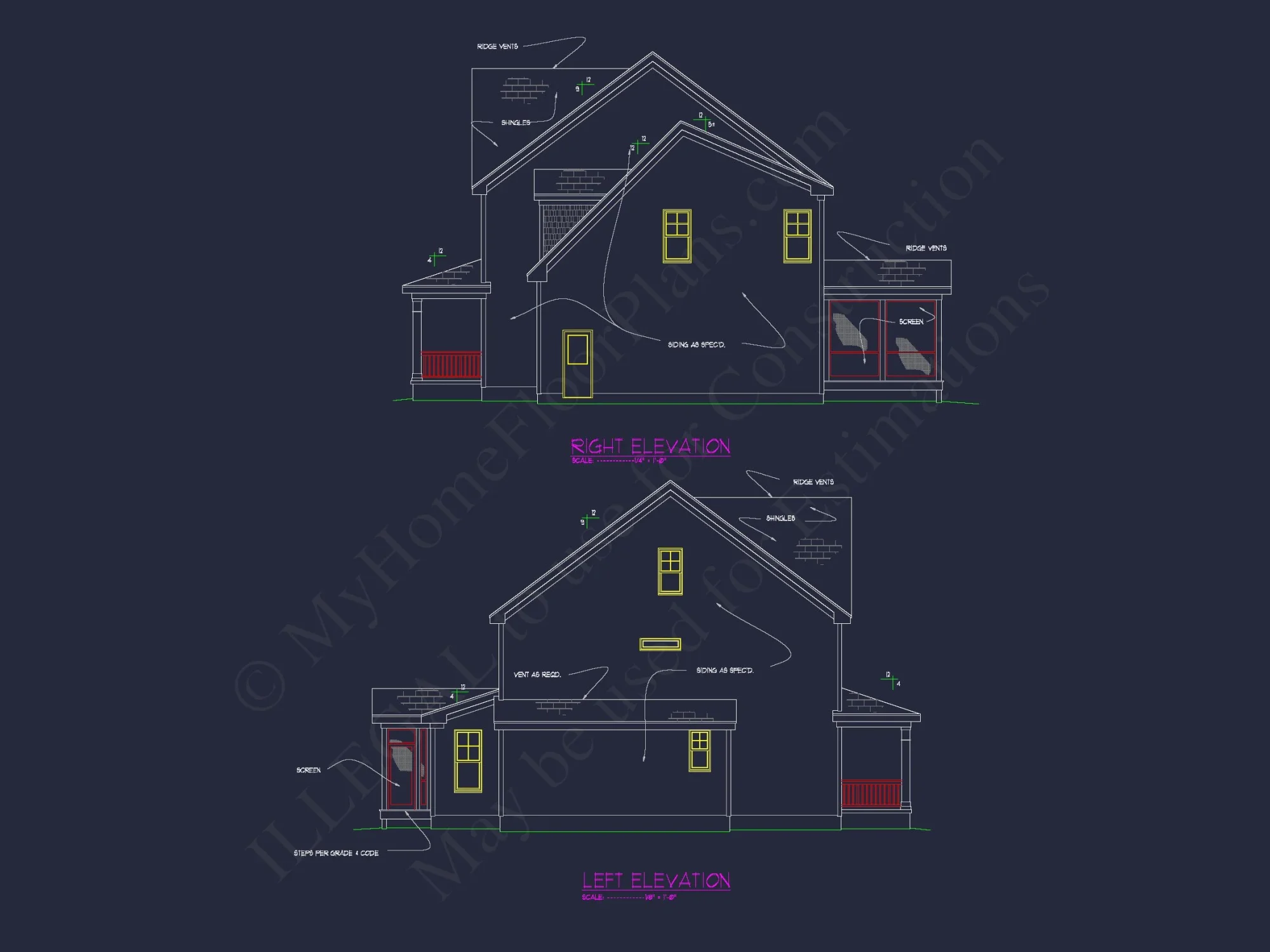 Modern house Plan with CAD Designs, Floor Plans & Blueprints