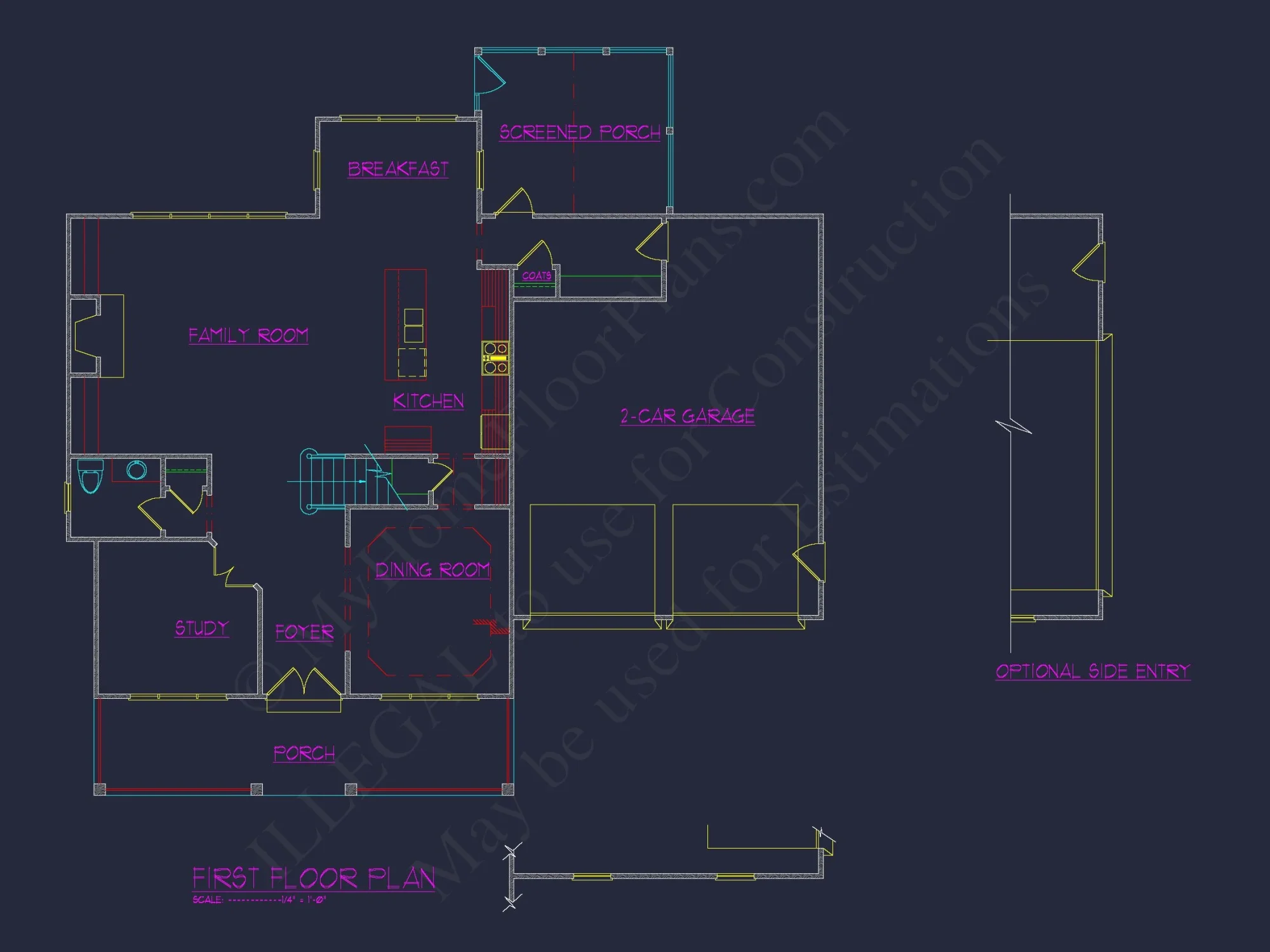 Modern house Plan with CAD Designs, Floor Plans & Blueprints