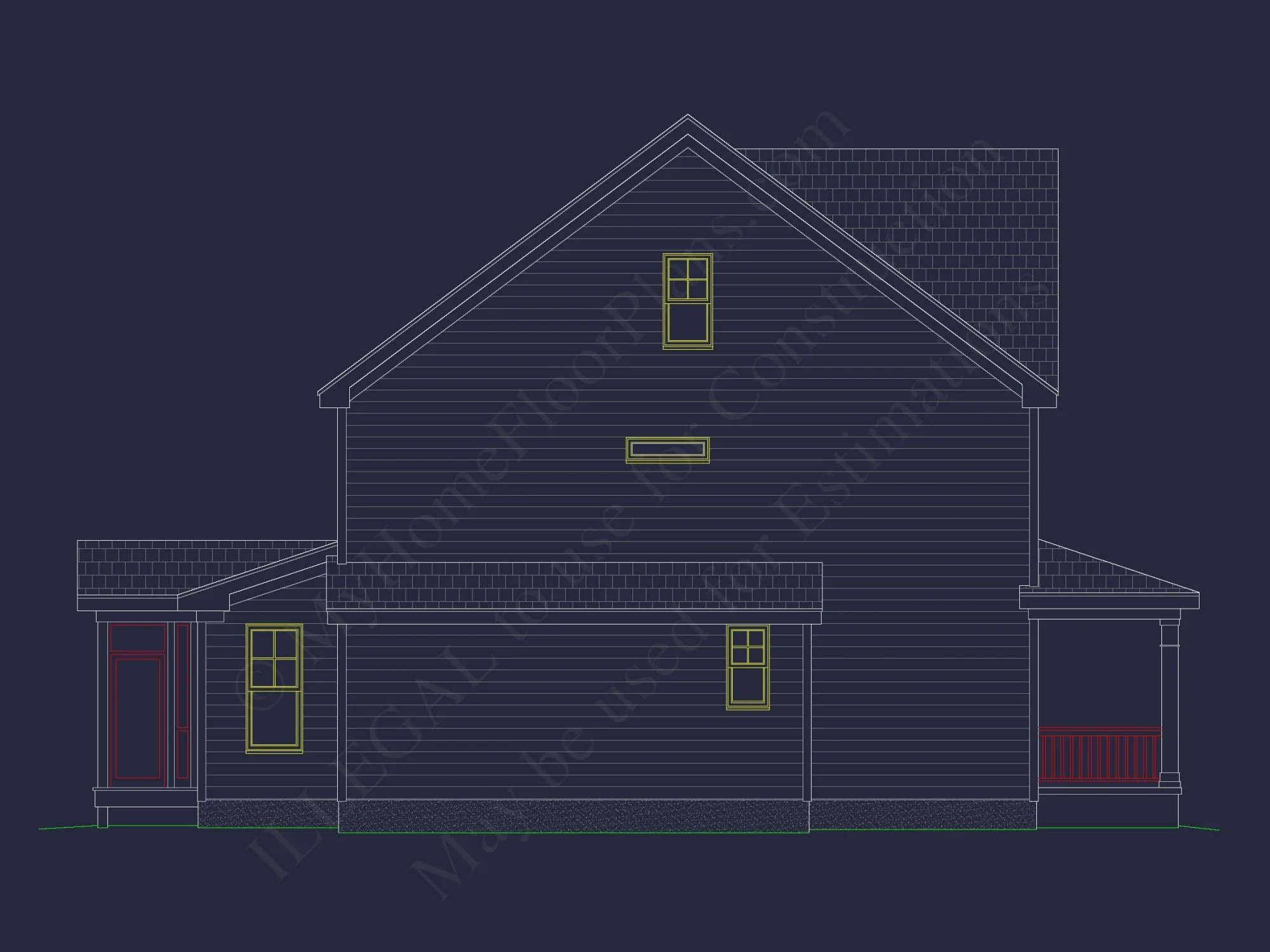 Modern house Plan with CAD Designs, Floor Plans & Blueprints