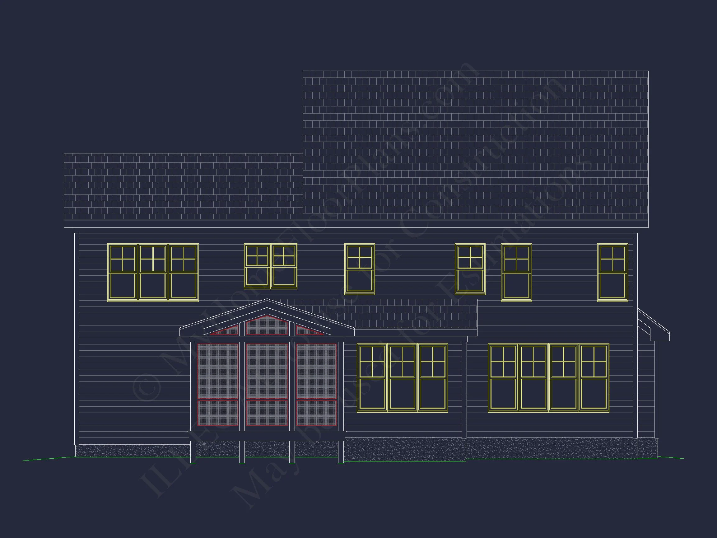 12-2221 HOUSE PLAN - Modern House Plan with CAD Designs, Floor Plans & Blueprints 6 Modern house Plan with CAD Designs, Floor Plans & Blueprints