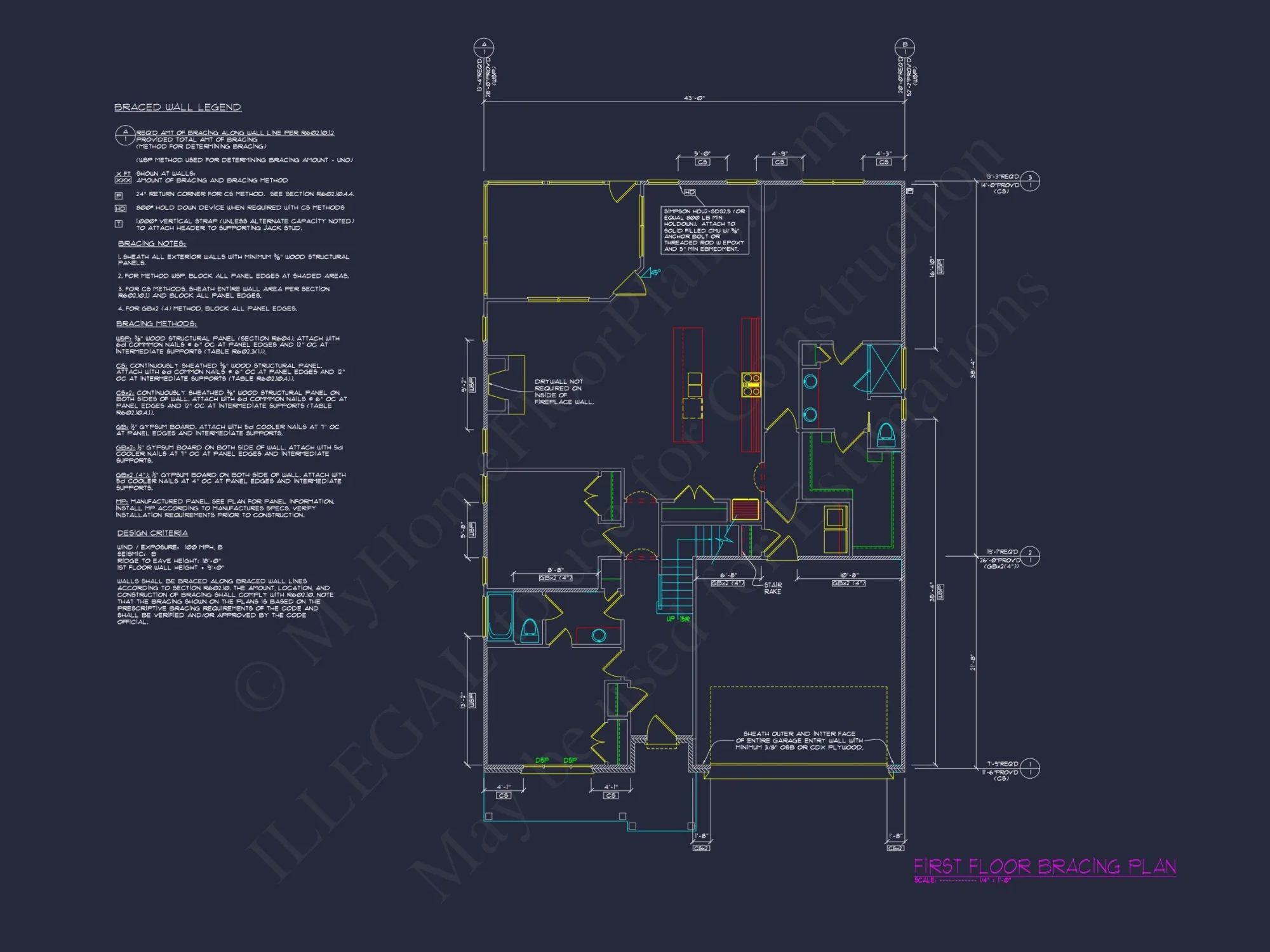 Custom house Design Blueprint: CAD Floor Plan and Architecture