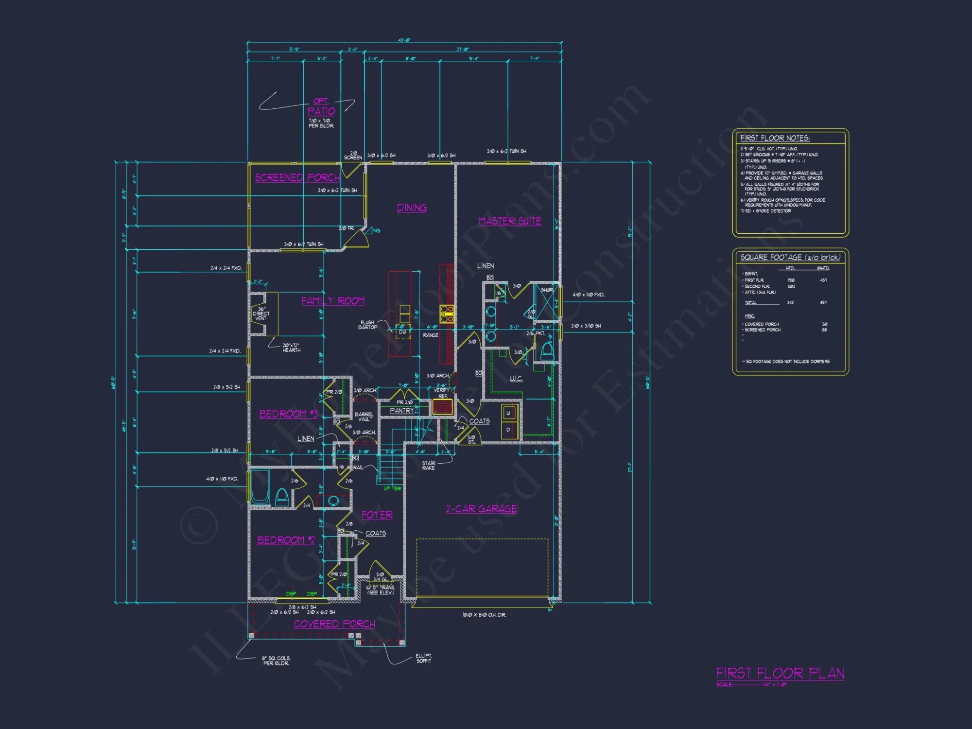 Custom house Design Blueprint: CAD Floor Plan and Architecture