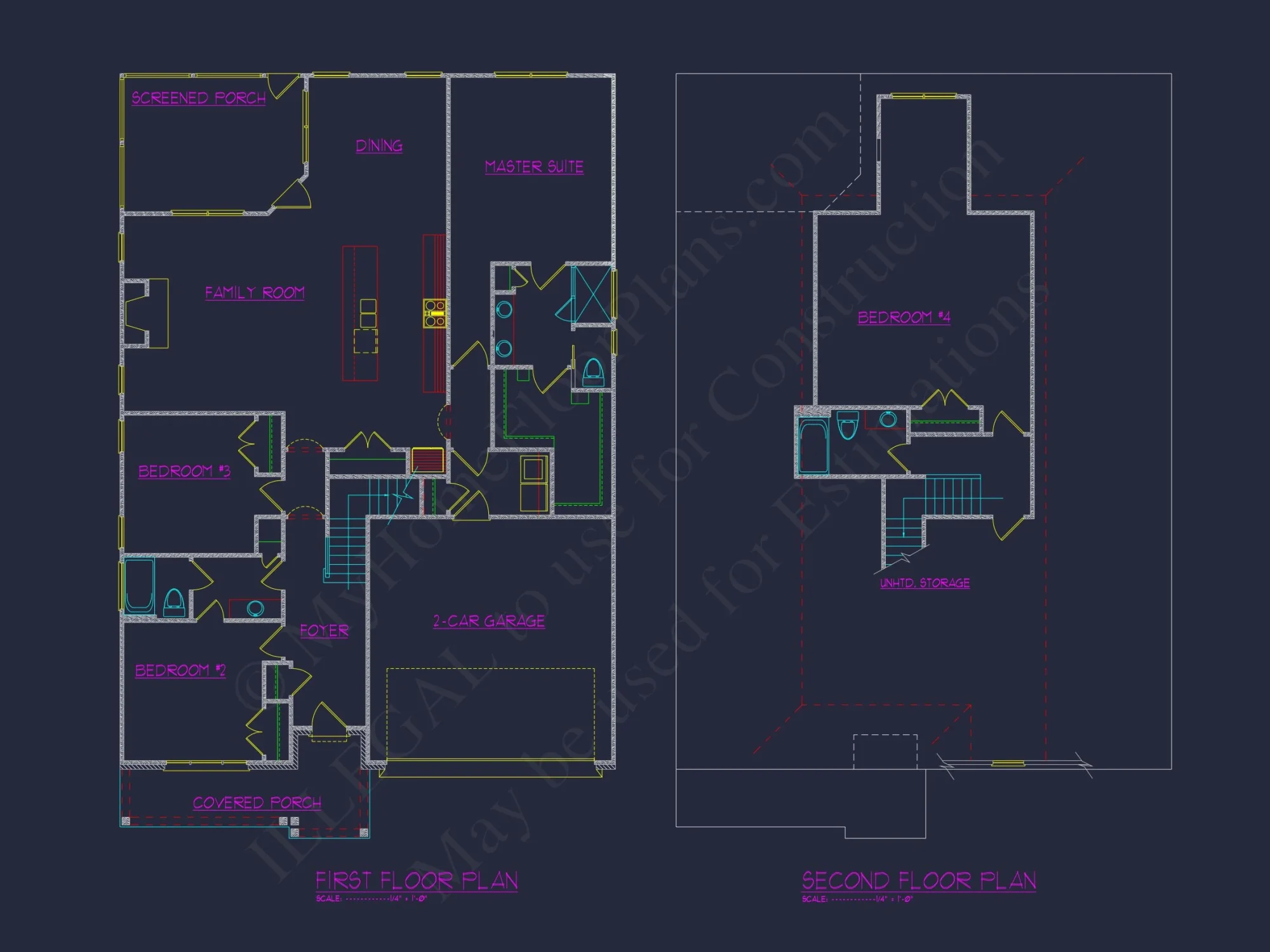 Custom house Design Blueprint: CAD Floor Plan and Architecture