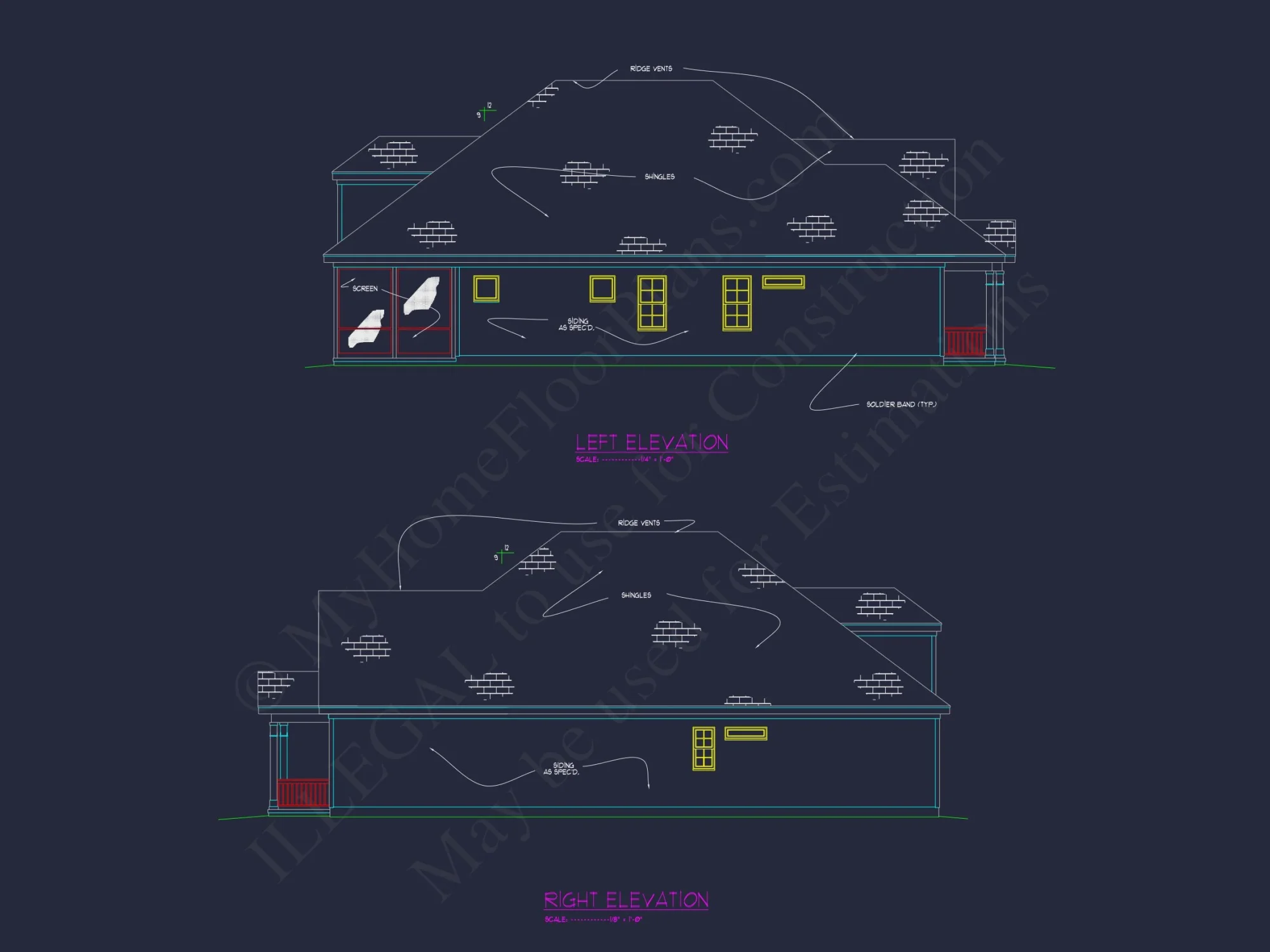 Custom house Design Blueprint: CAD Floor Plan and Architecture