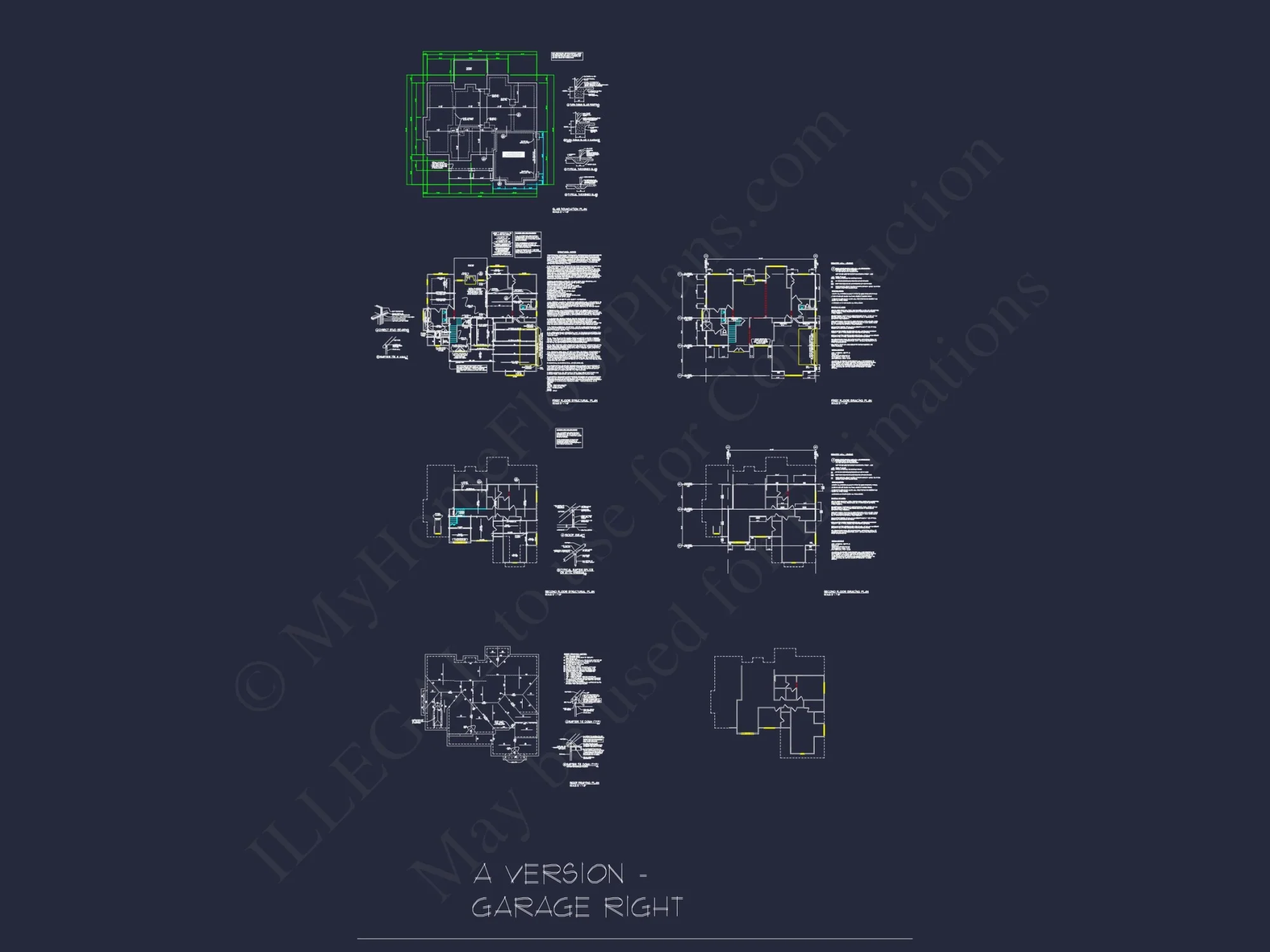 Colonial 2.5-Story house Plan: 4 Bed, 3 Bath, 2-Car Garage