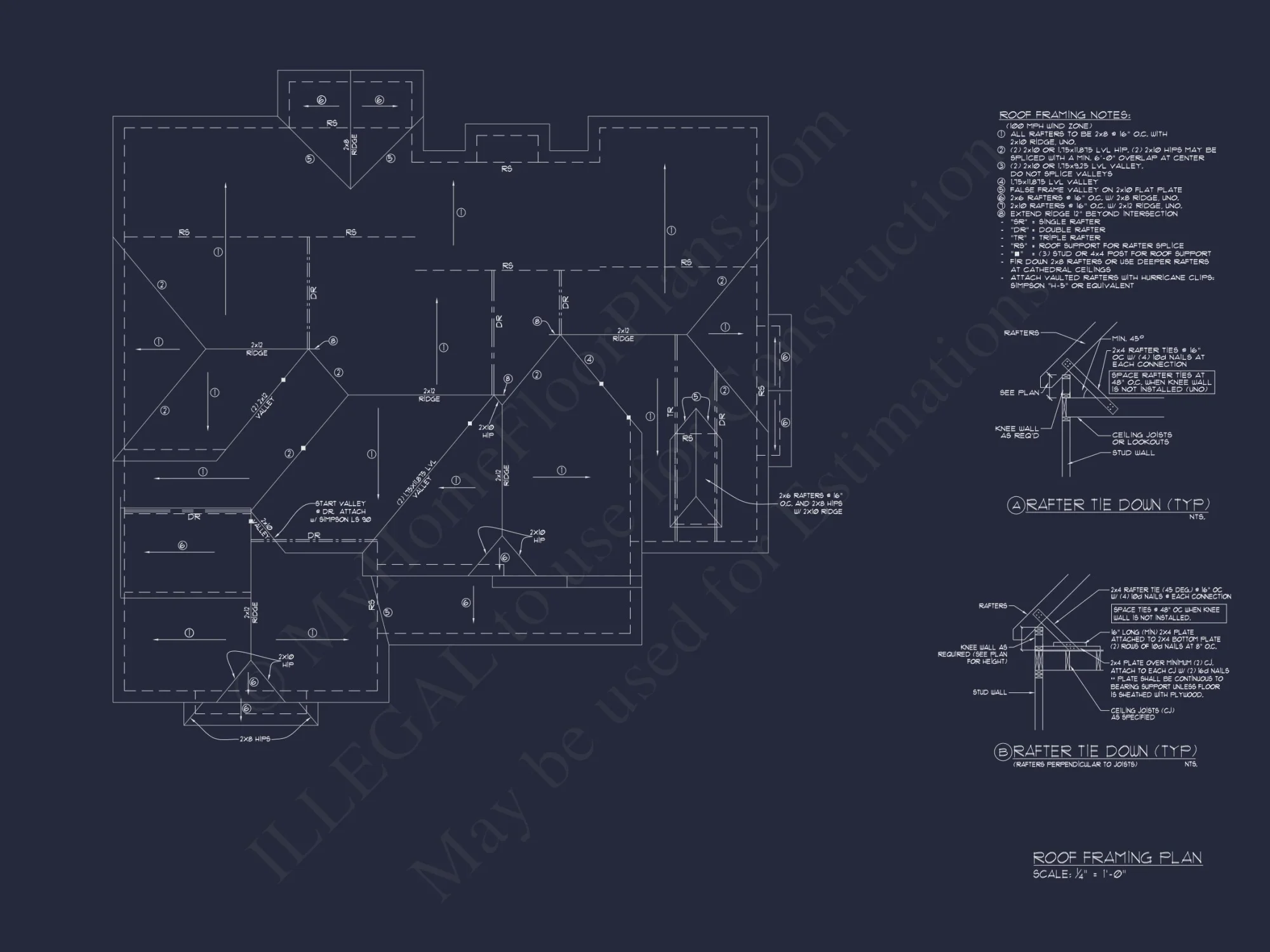 Colonial 2.5-Story house Plan: 4 Bed, 3 Bath, 2-Car Garage