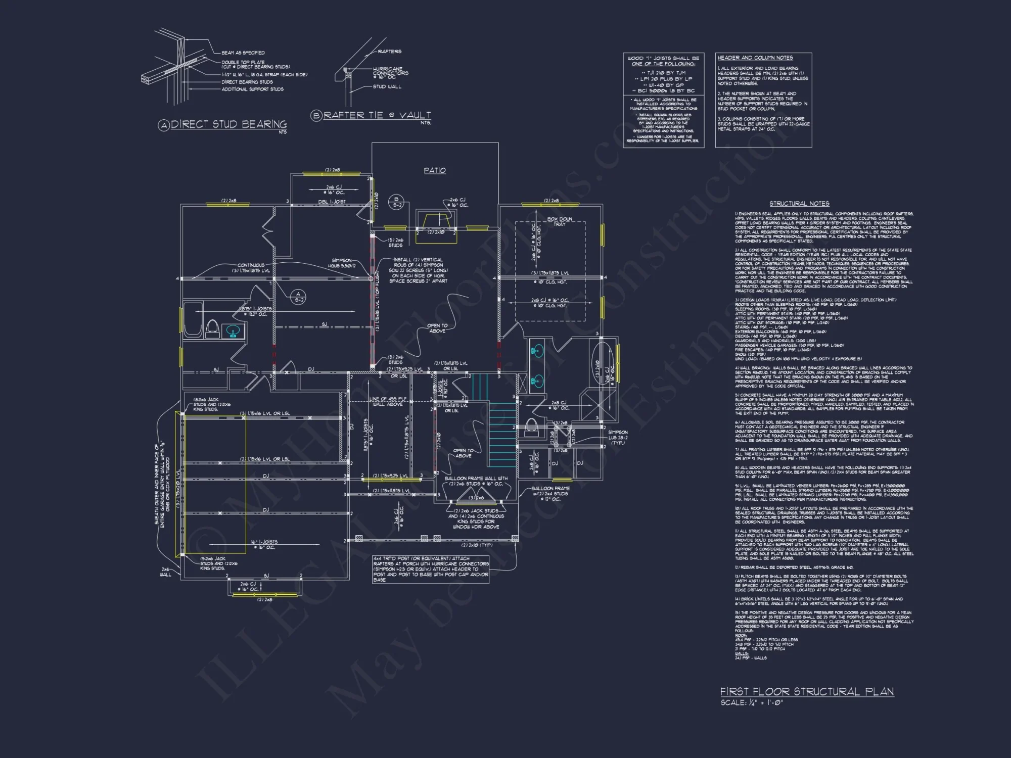 Colonial 2.5-Story house Plan: 4 Bed, 3 Bath, 2-Car Garage