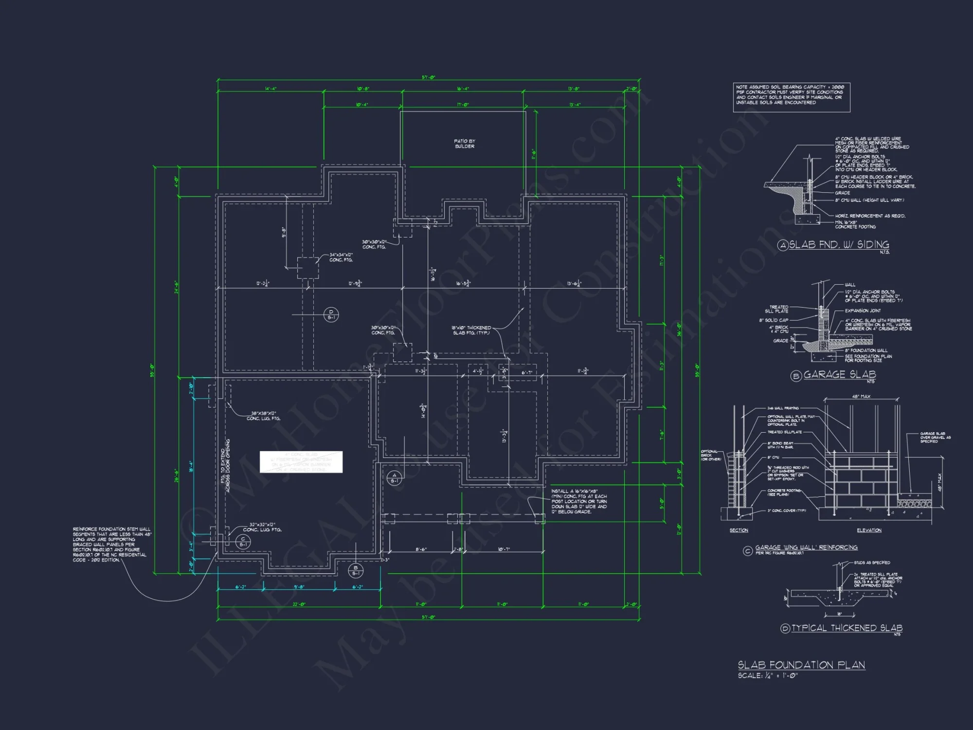 Colonial 2.5-Story house Plan: 4 Bed, 3 Bath, 2-Car Garage