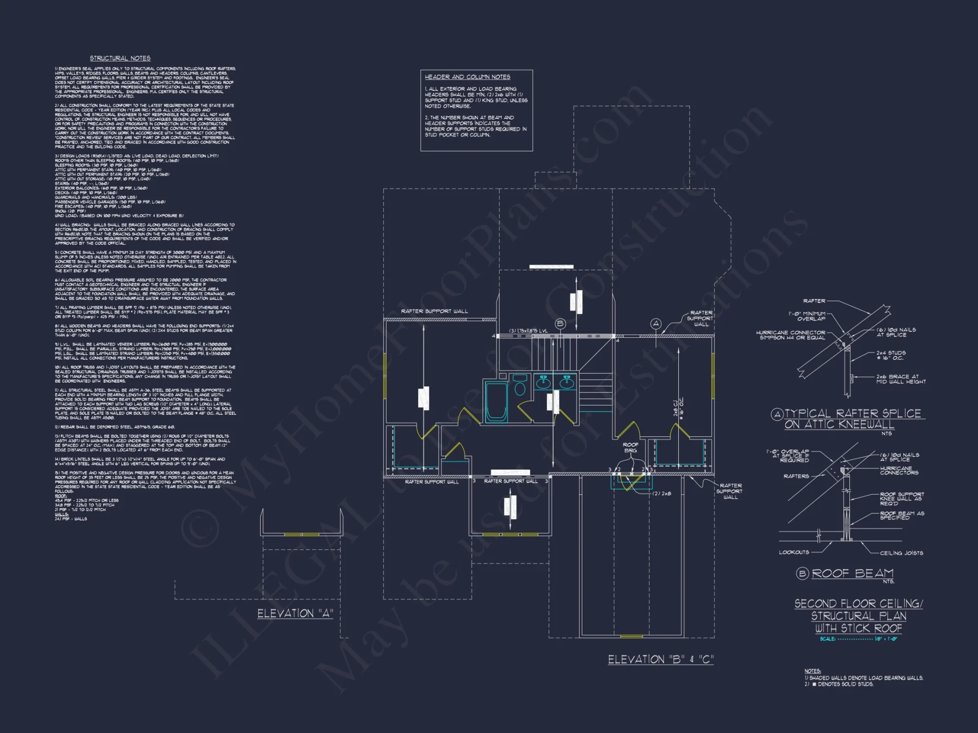 Stunning Craftsman house Plan with 2-Story CAD Designs