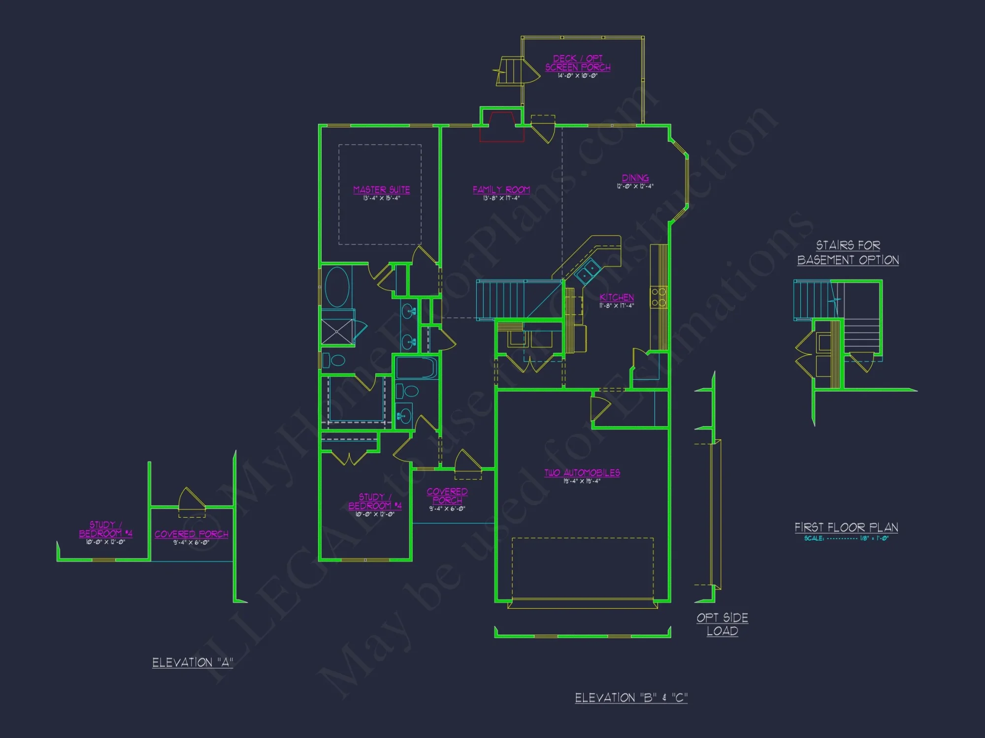 Stunning Craftsman house Plan with 2-Story CAD Designs