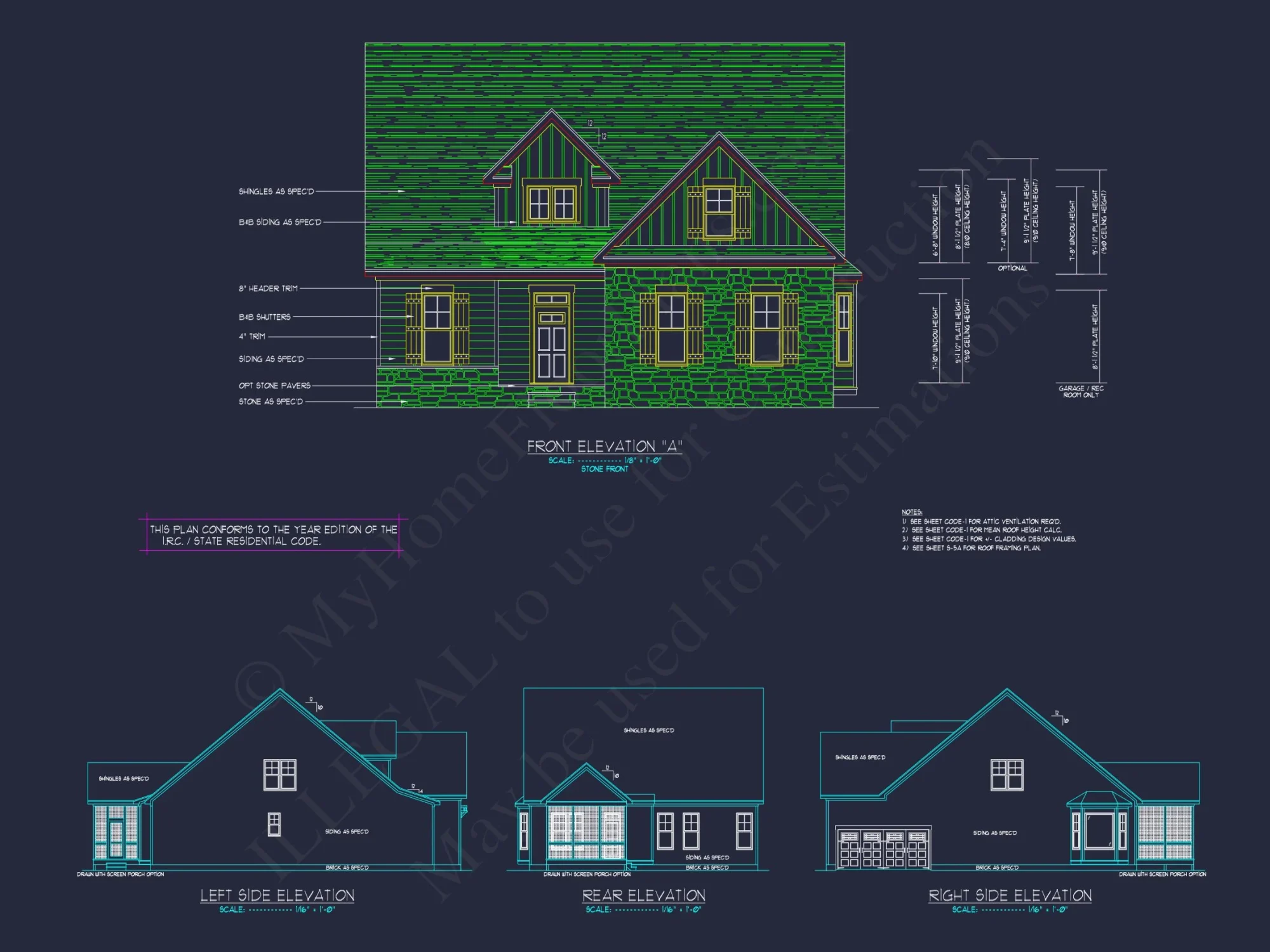 Stunning Craftsman house Plan with 2-Story CAD Designs