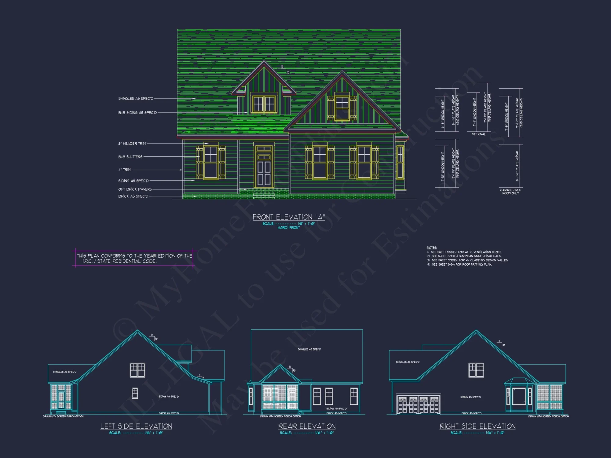 Stunning Craftsman house Plan with 2-Story CAD Designs