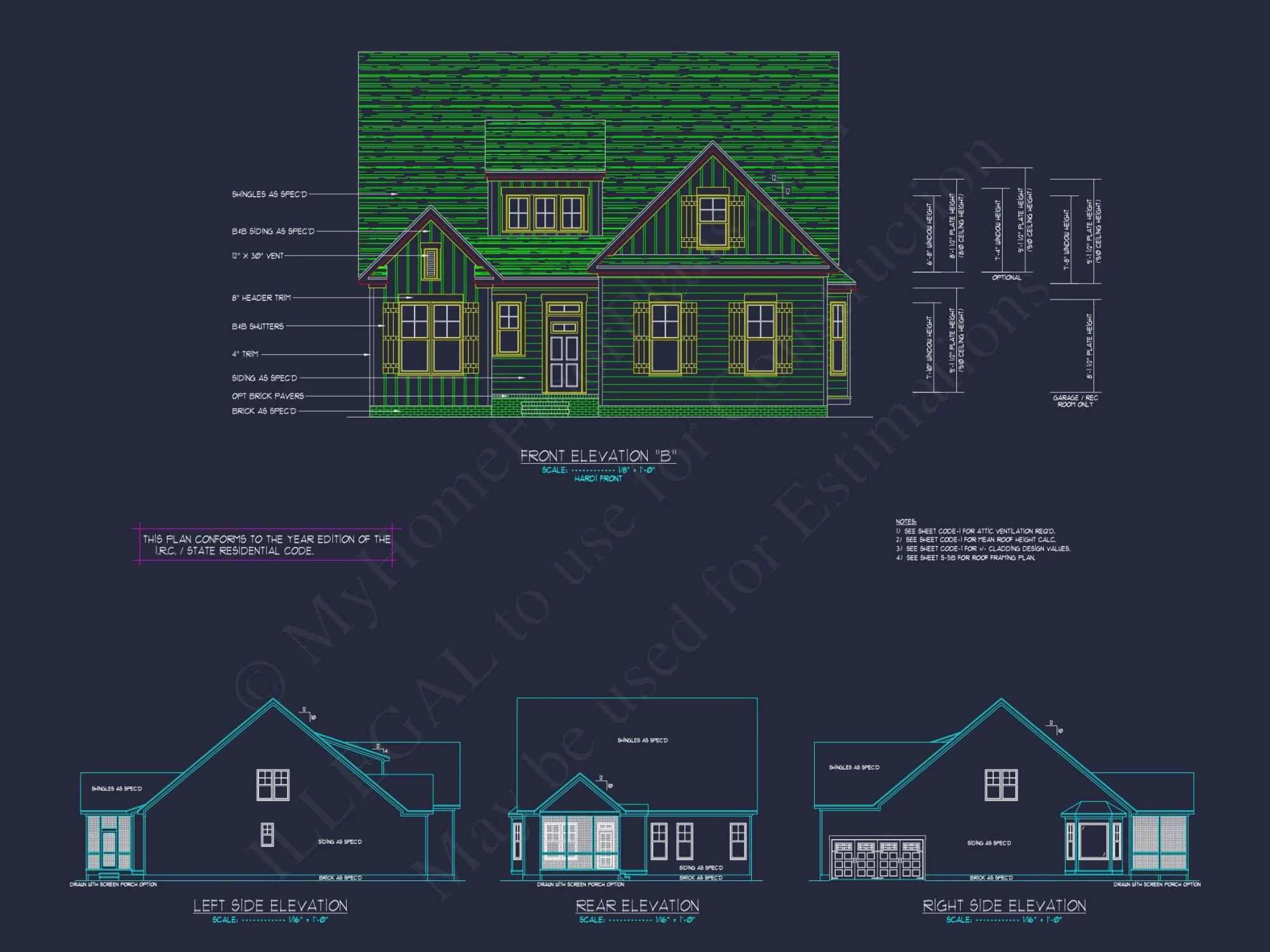 Stunning Craftsman house Plan with 2-Story CAD Designs