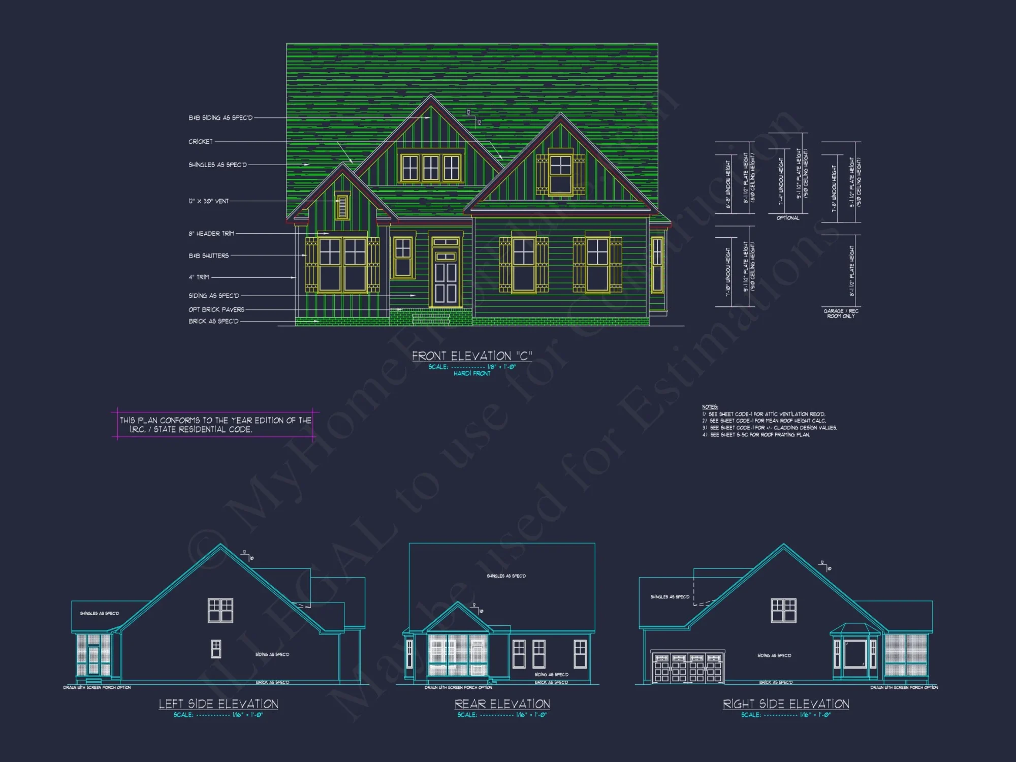 Stunning Craftsman house Plan with 2-Story CAD Designs