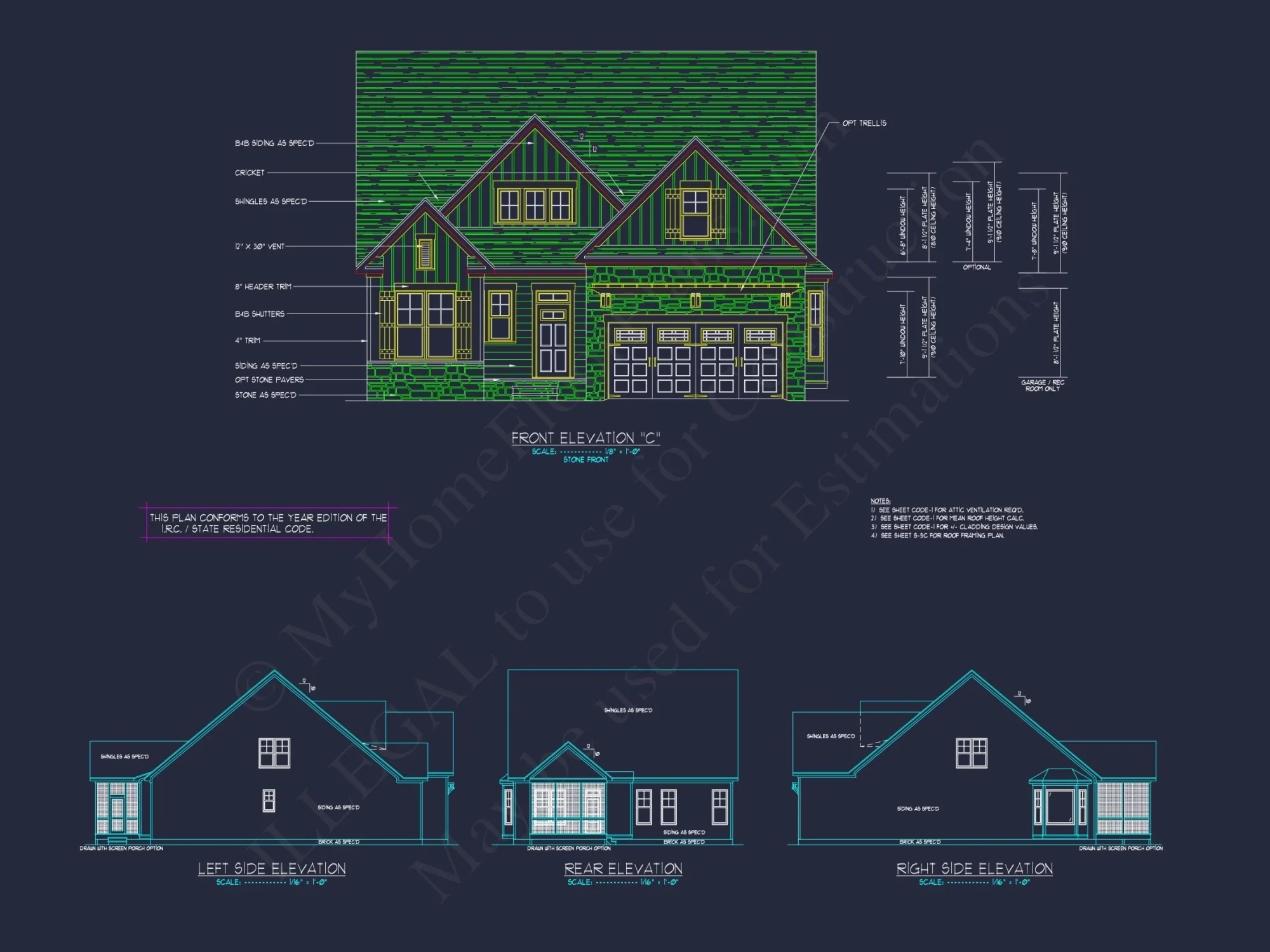 Stunning Craftsman house Plan with 2-Story CAD Designs