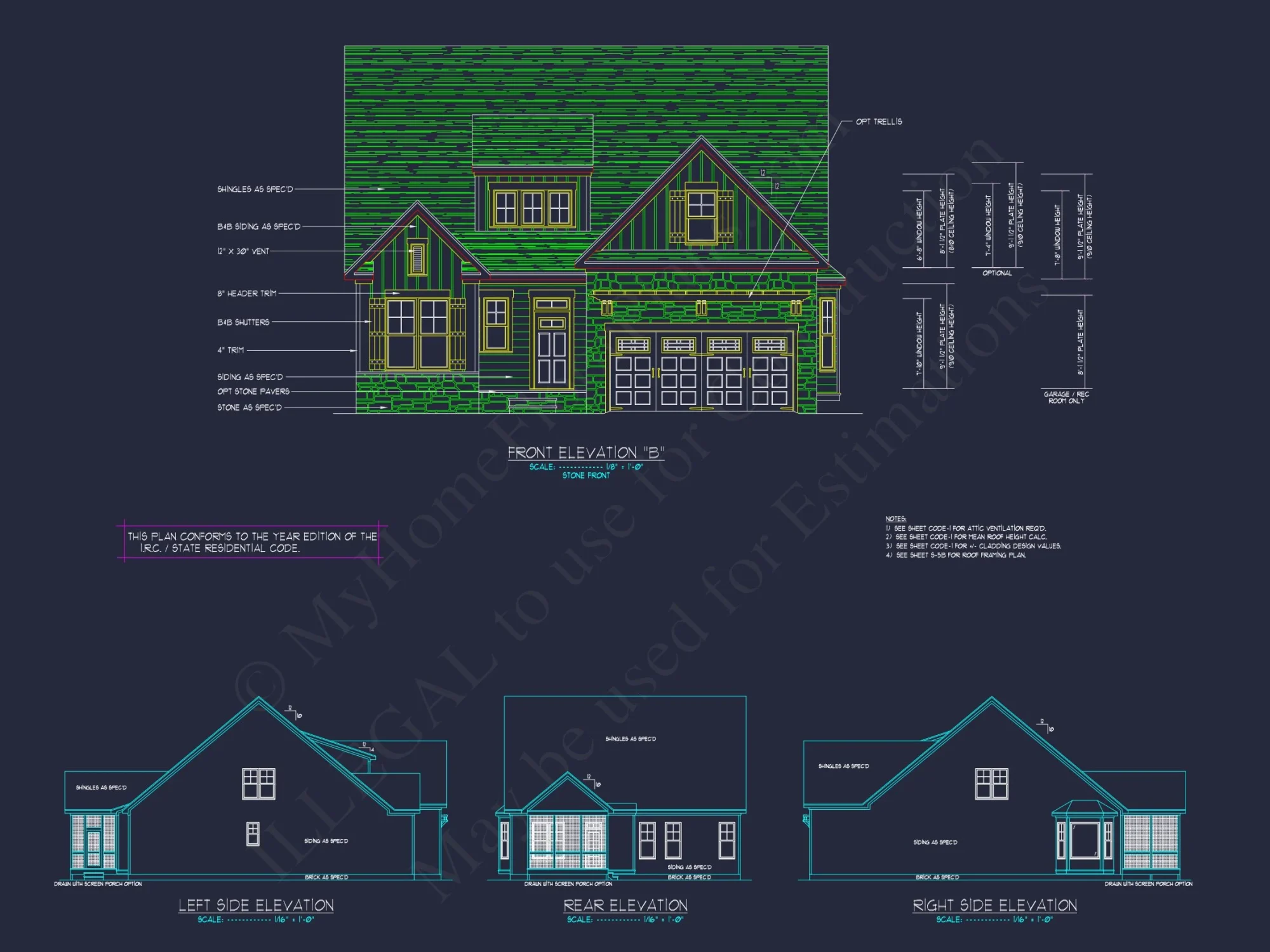 Stunning Craftsman house Plan with 2-Story CAD Designs