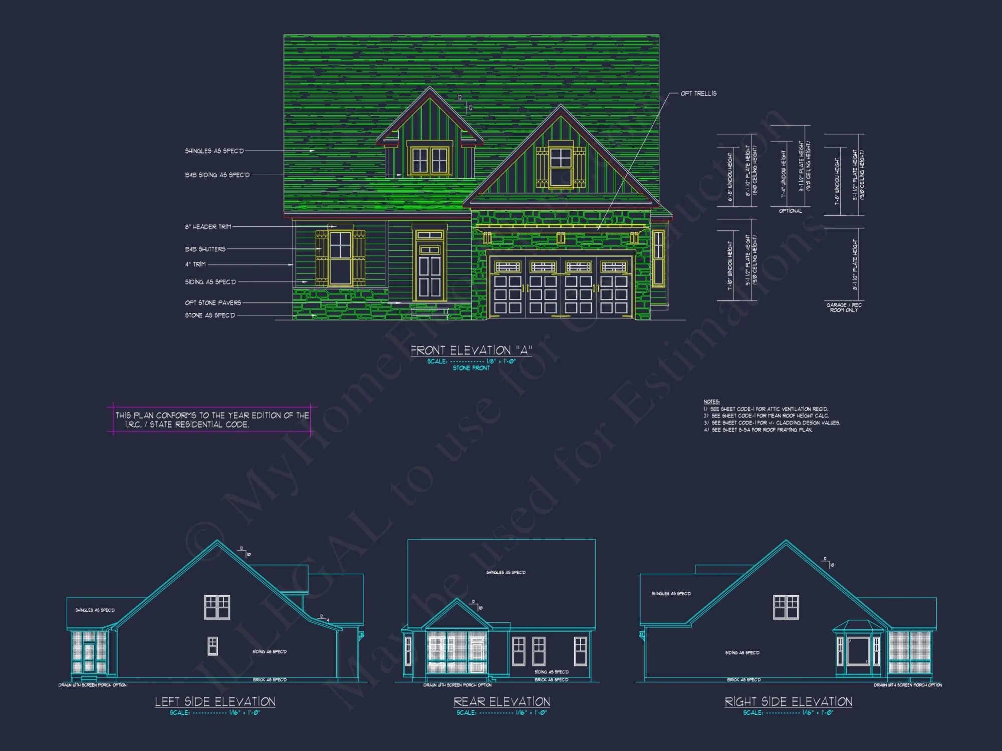 Stunning Craftsman house Plan with 2-Story CAD Designs