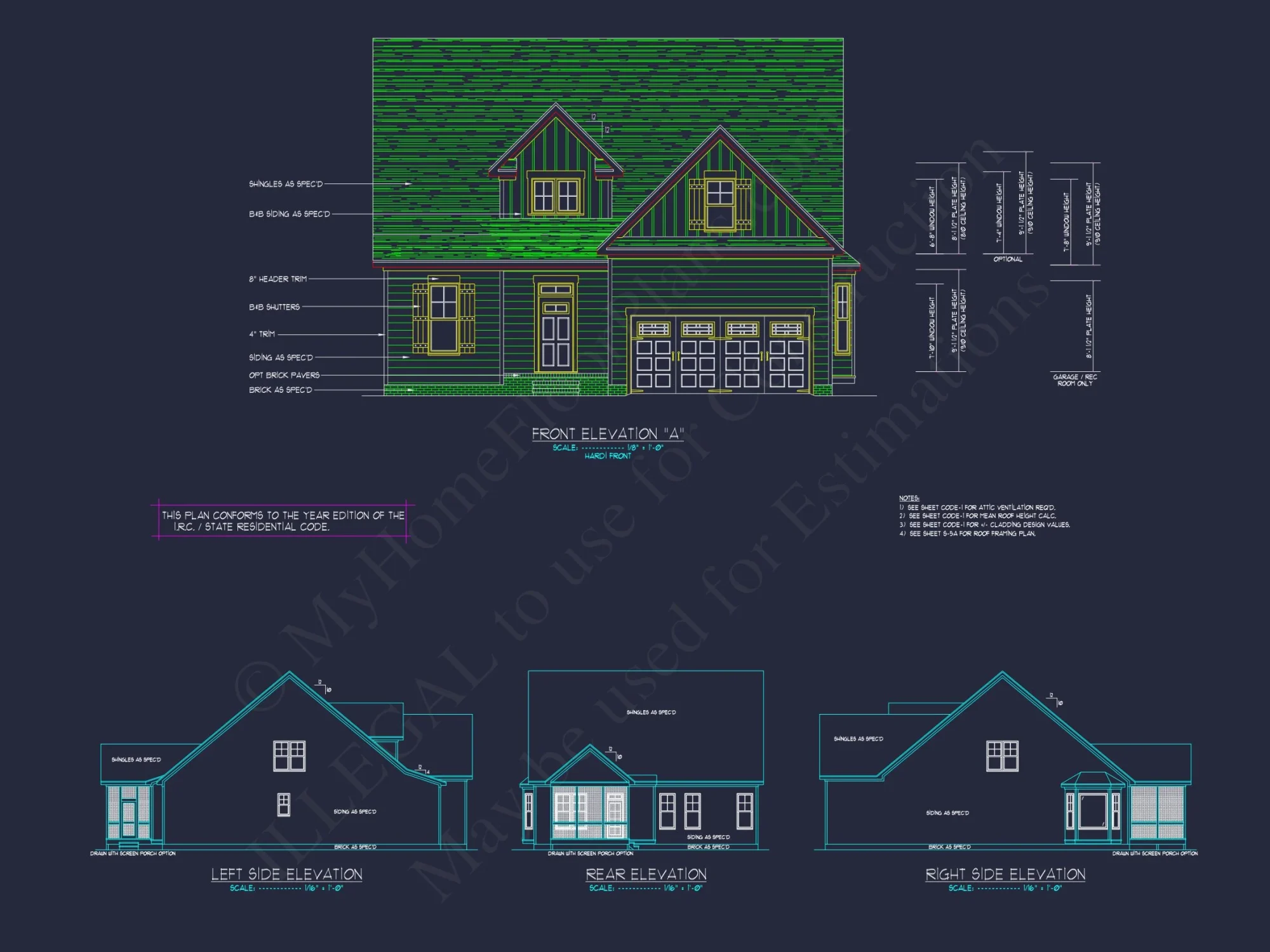 Stunning Craftsman house Plan with 2-Story CAD Designs