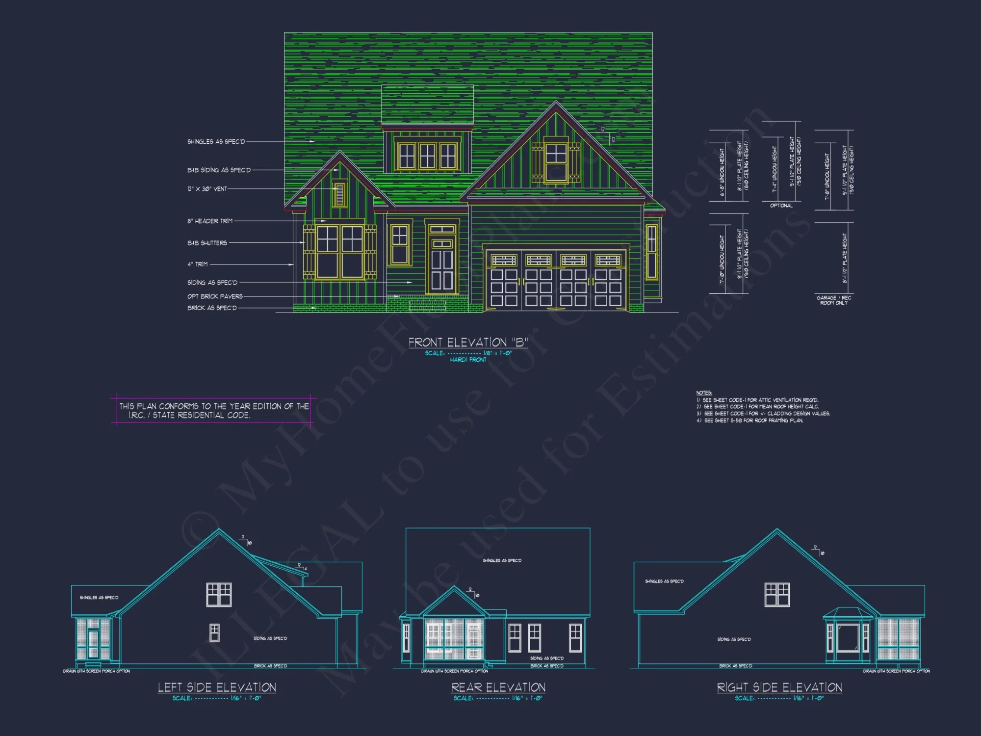 Stunning Craftsman house Plan with 2-Story CAD Designs