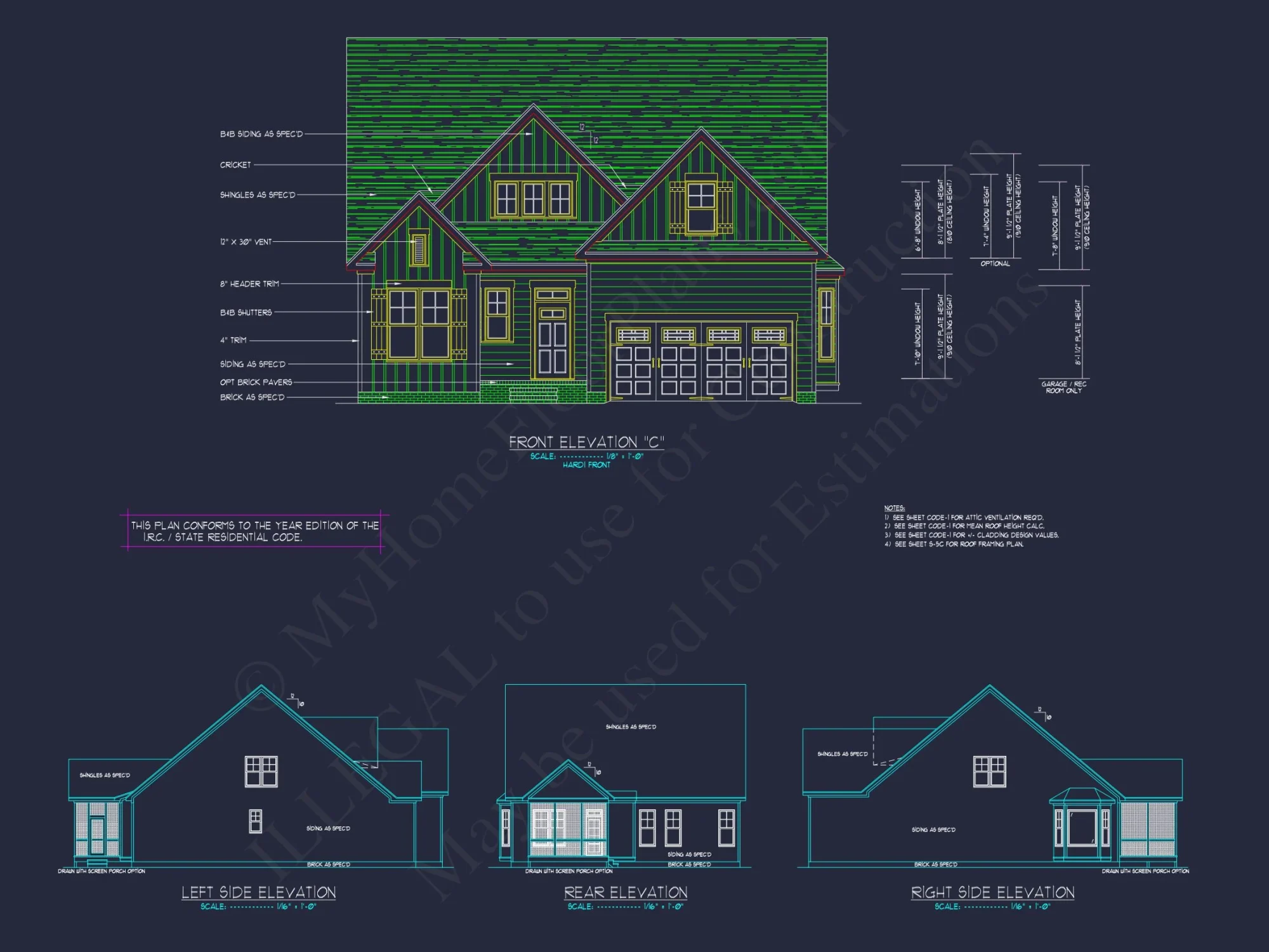 Stunning Craftsman house Plan with 2-Story CAD Designs