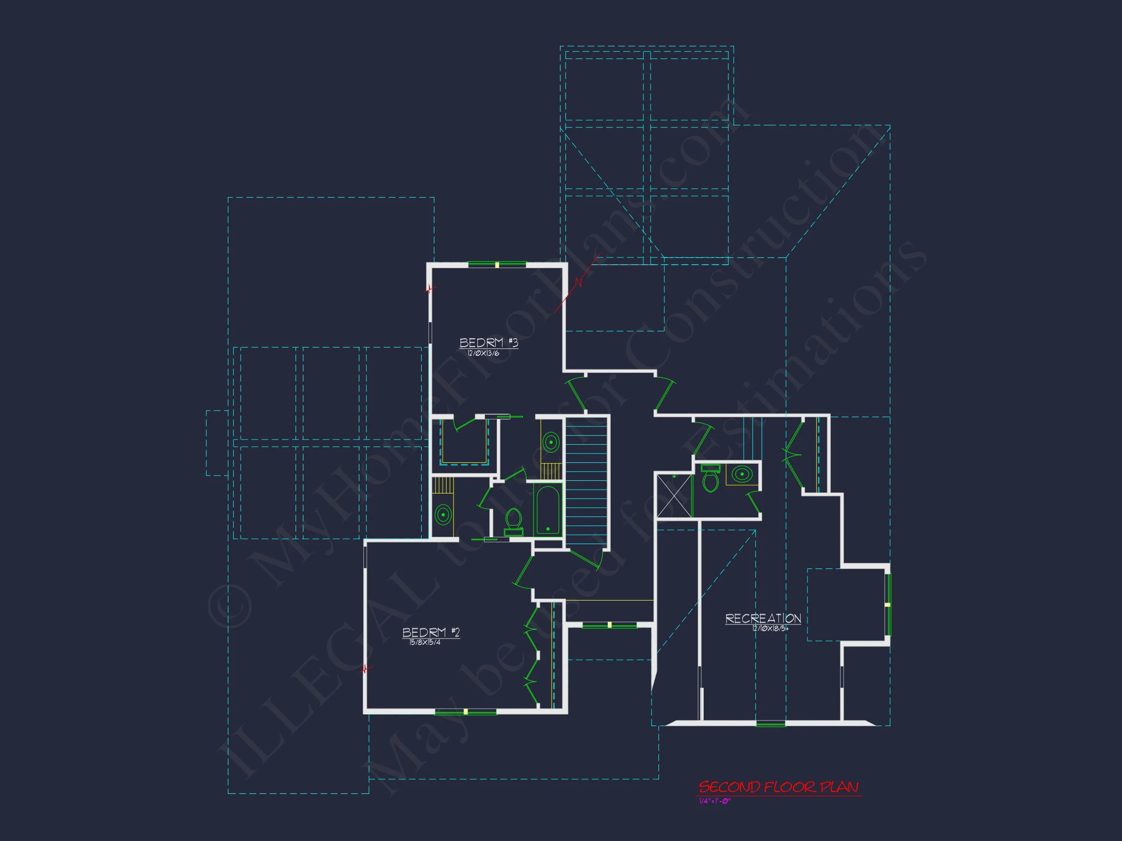 12-2096 HOUSE PLAN - Versatile House Plan with CAD Blueprint and Spacious Designs 10 Versatile house Plan with CAD Blueprint and Spacious Designs