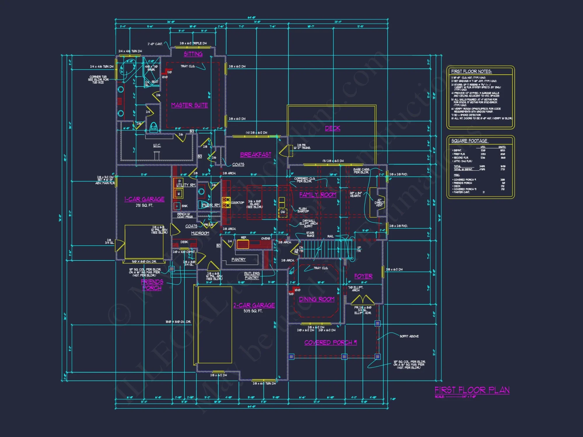Beautiful house Plan with Basement and 3 Garage Bays