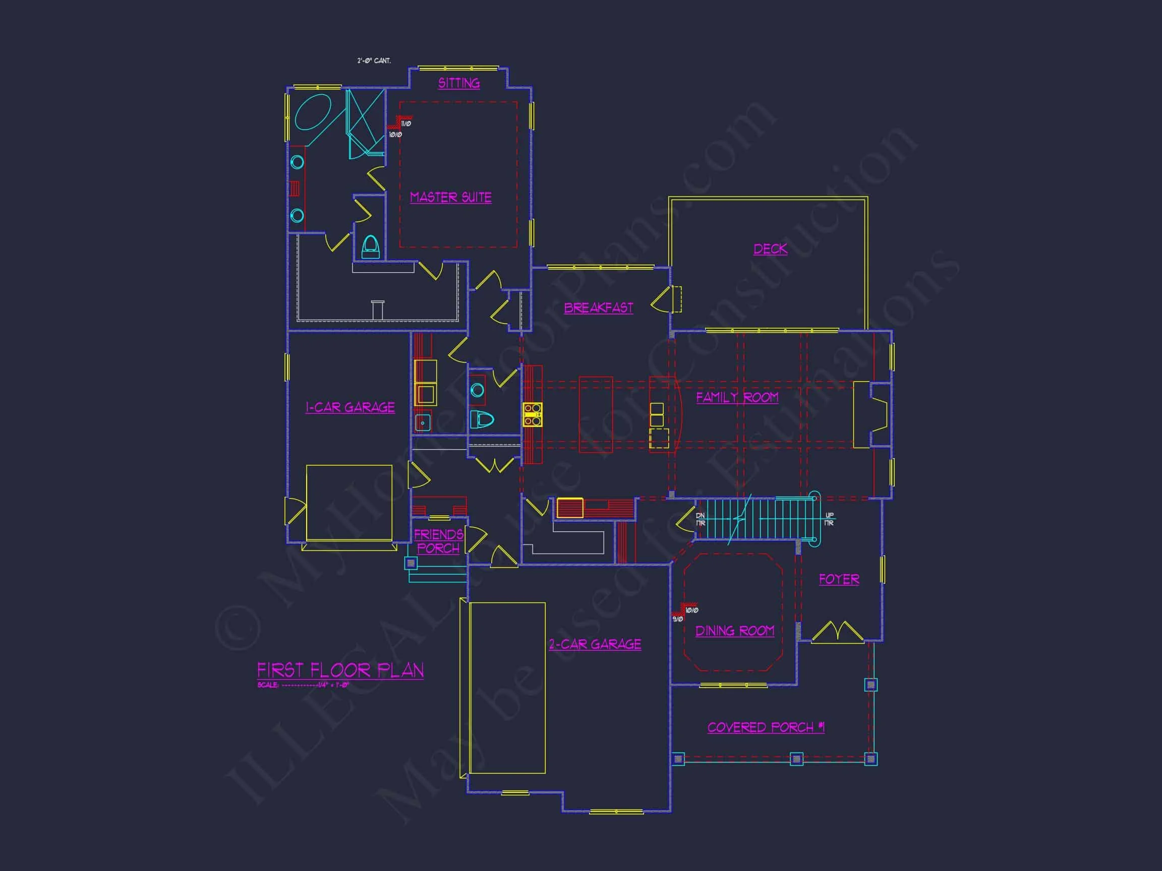 Beautiful house Plan with Basement and 3 Garage Bays