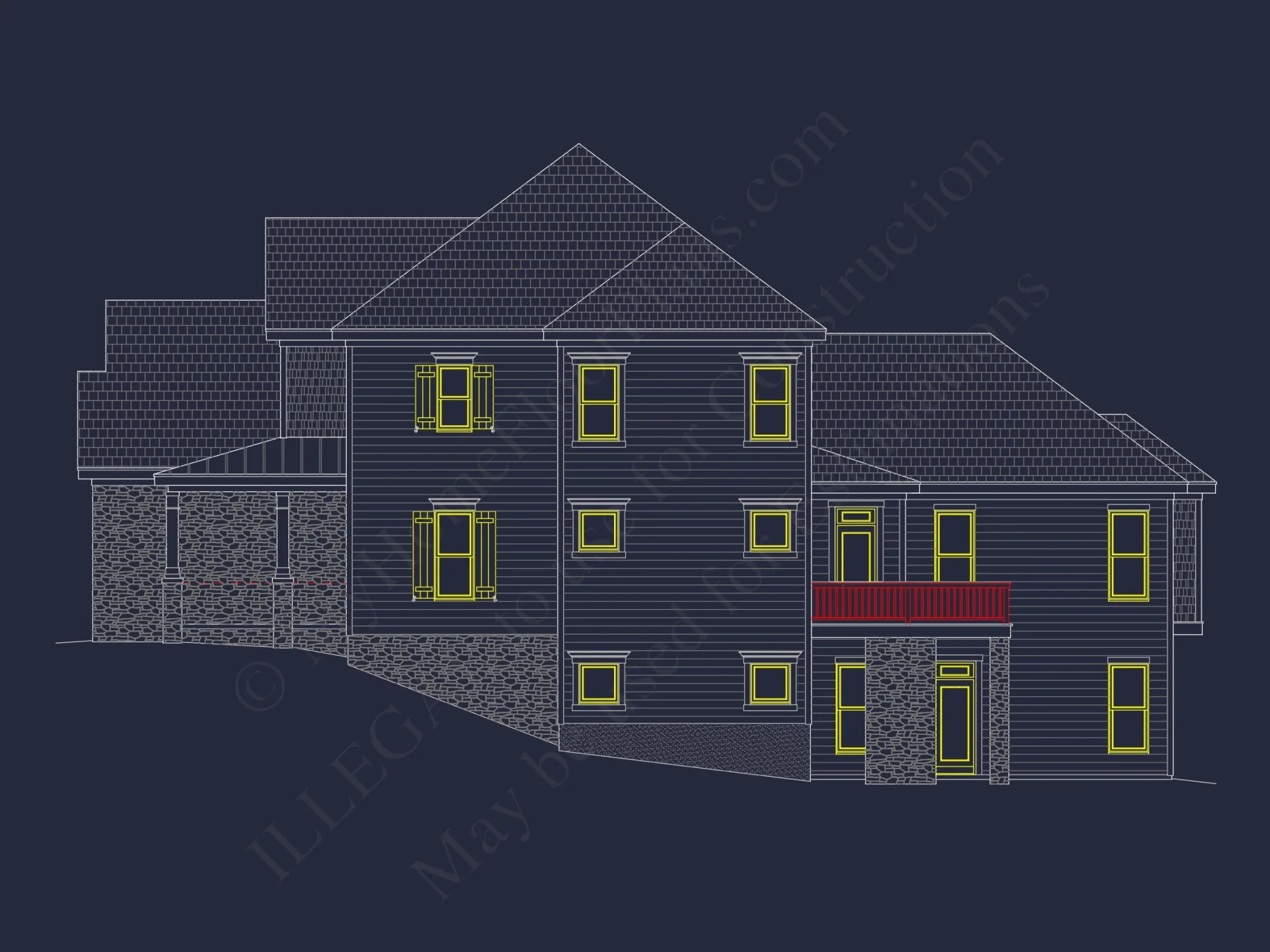 Beautiful house Plan with Basement and 3 Garage Bays