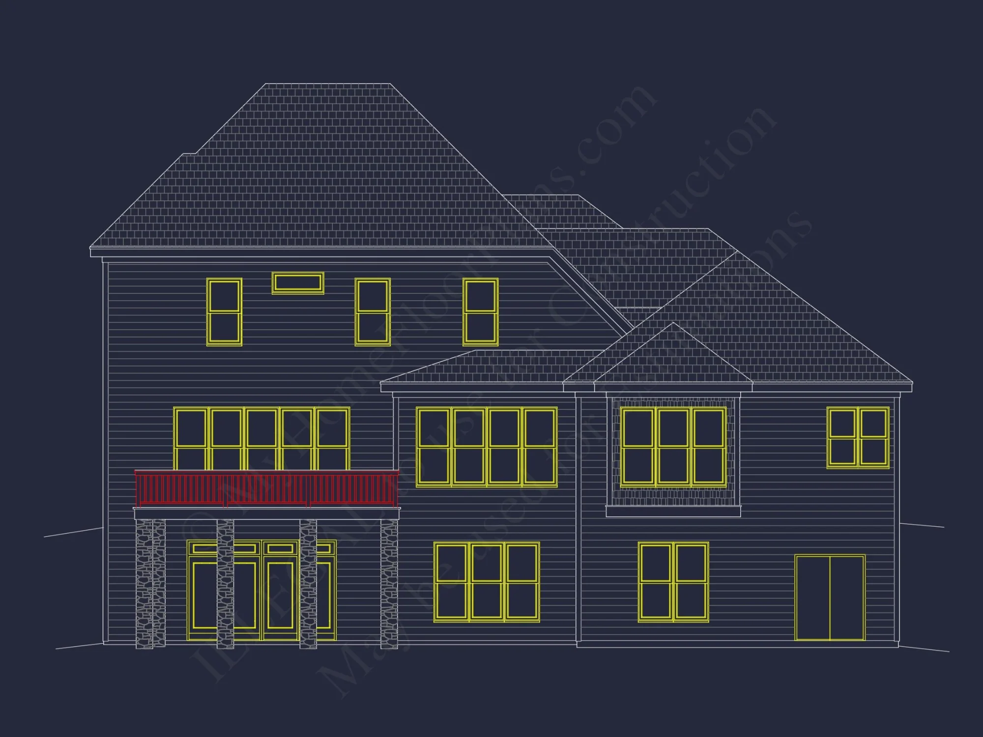 Beautiful house Plan with Basement and 3 Garage Bays