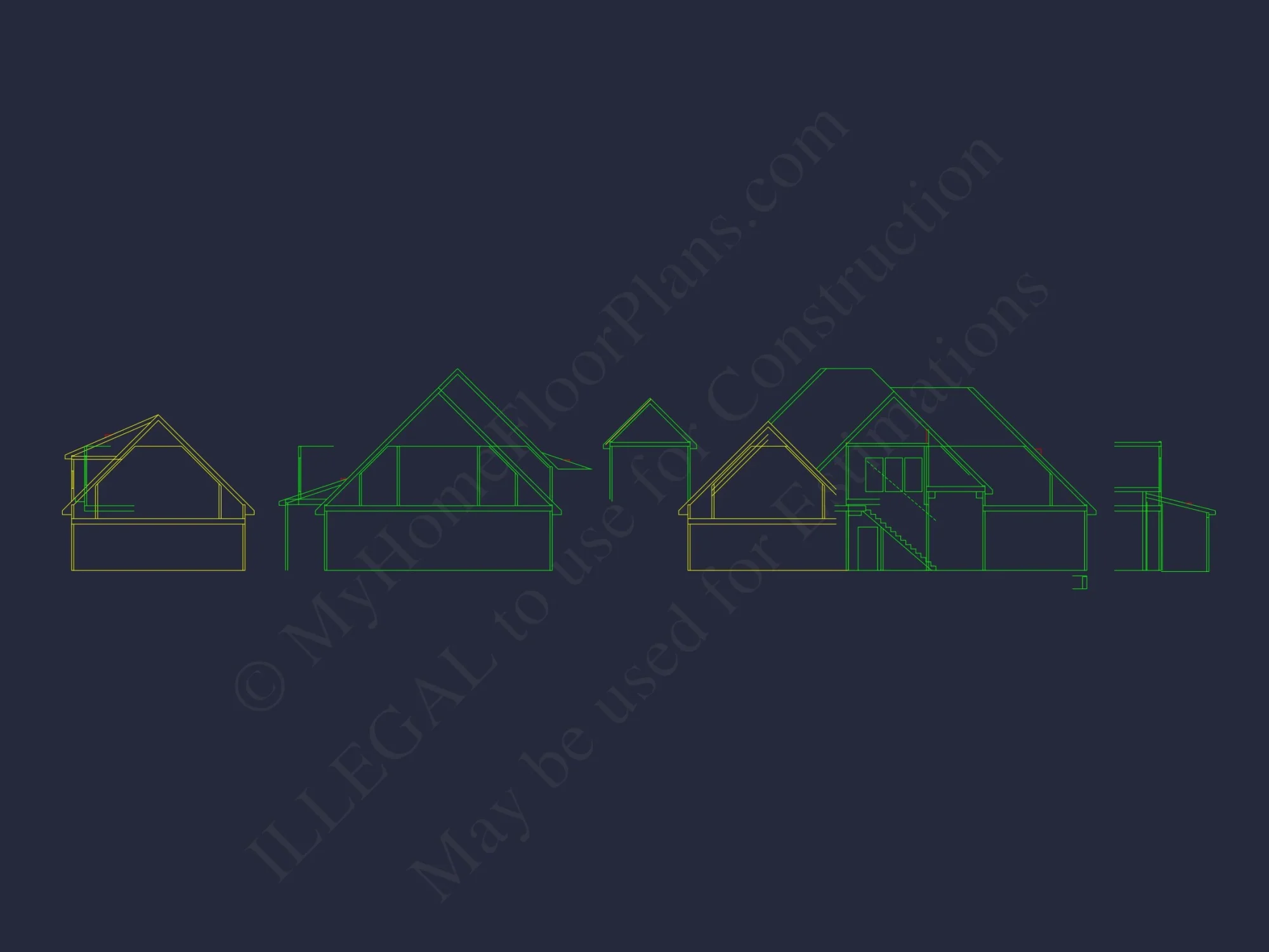Craftsman house Plan with Detailed Architectural Designs