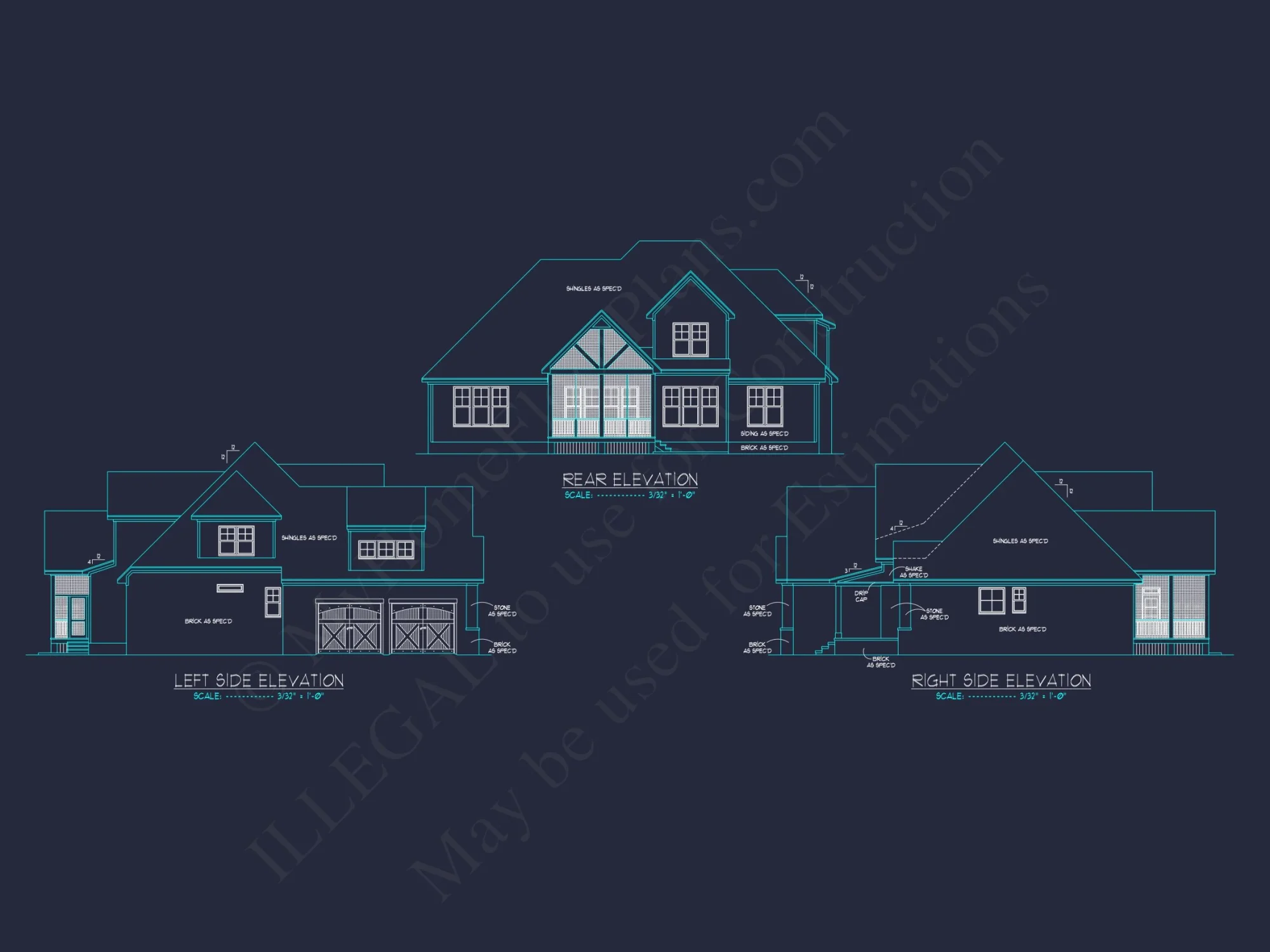 Craftsman house Plan with Detailed Architectural Designs