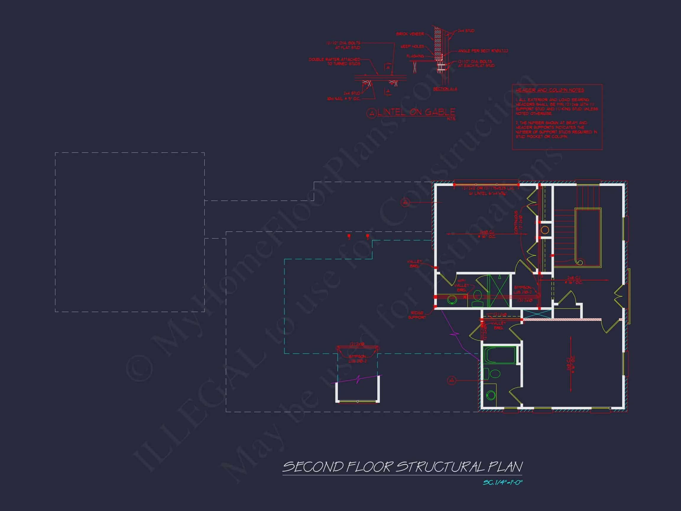 Elegant house Floor Plan with CAD Architecture Designs
