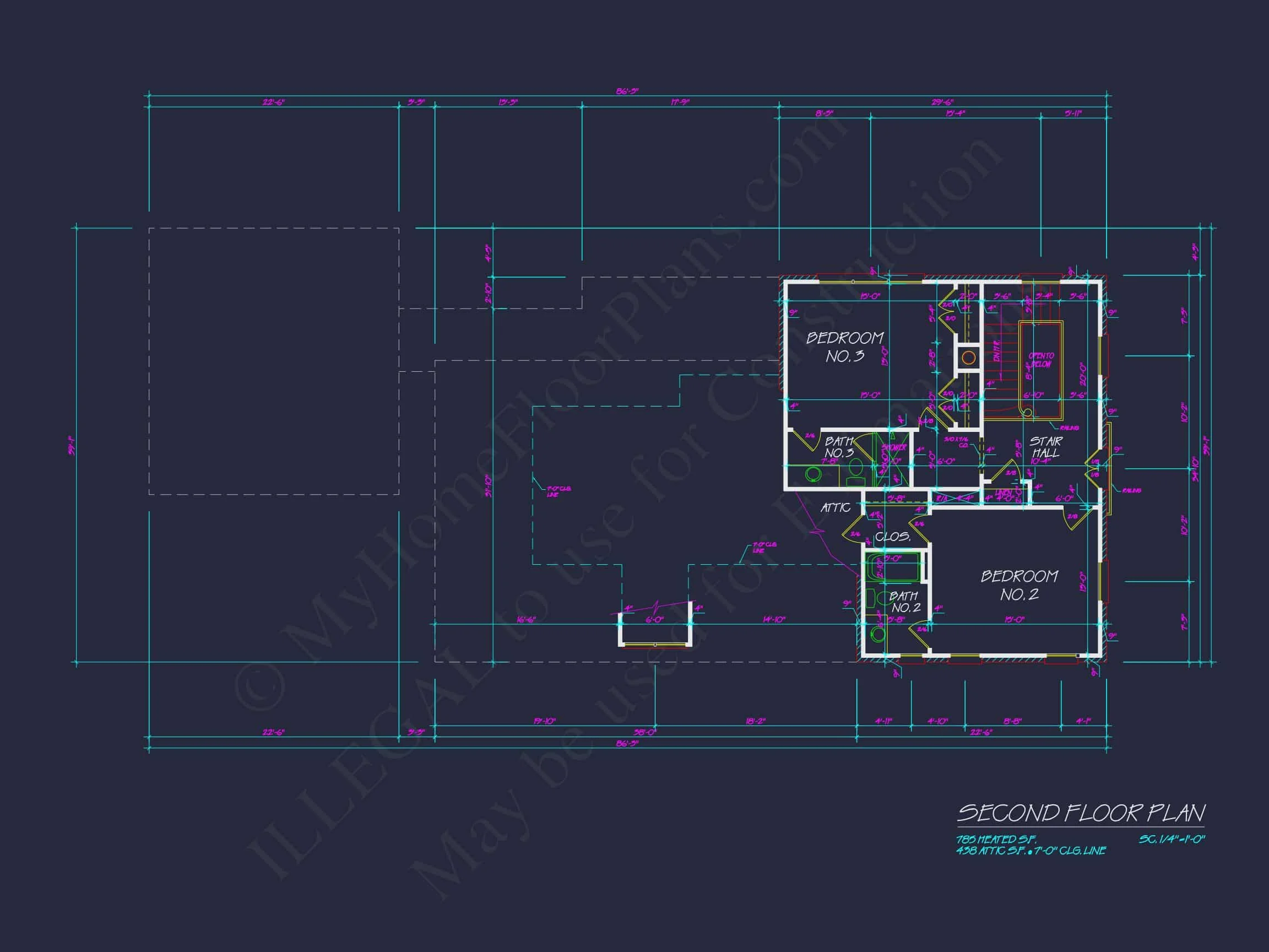 Elegant house Floor Plan with CAD Architecture Designs