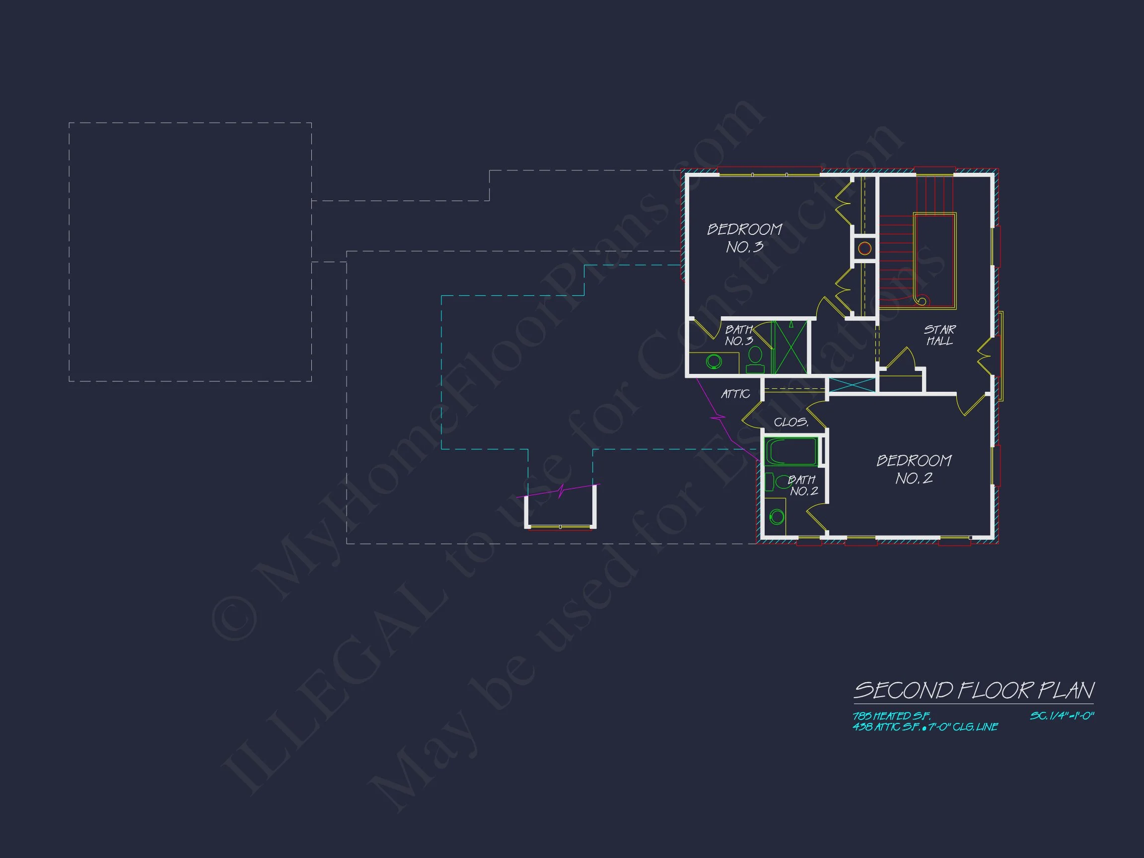 Elegant house Floor Plan with CAD Architecture Designs