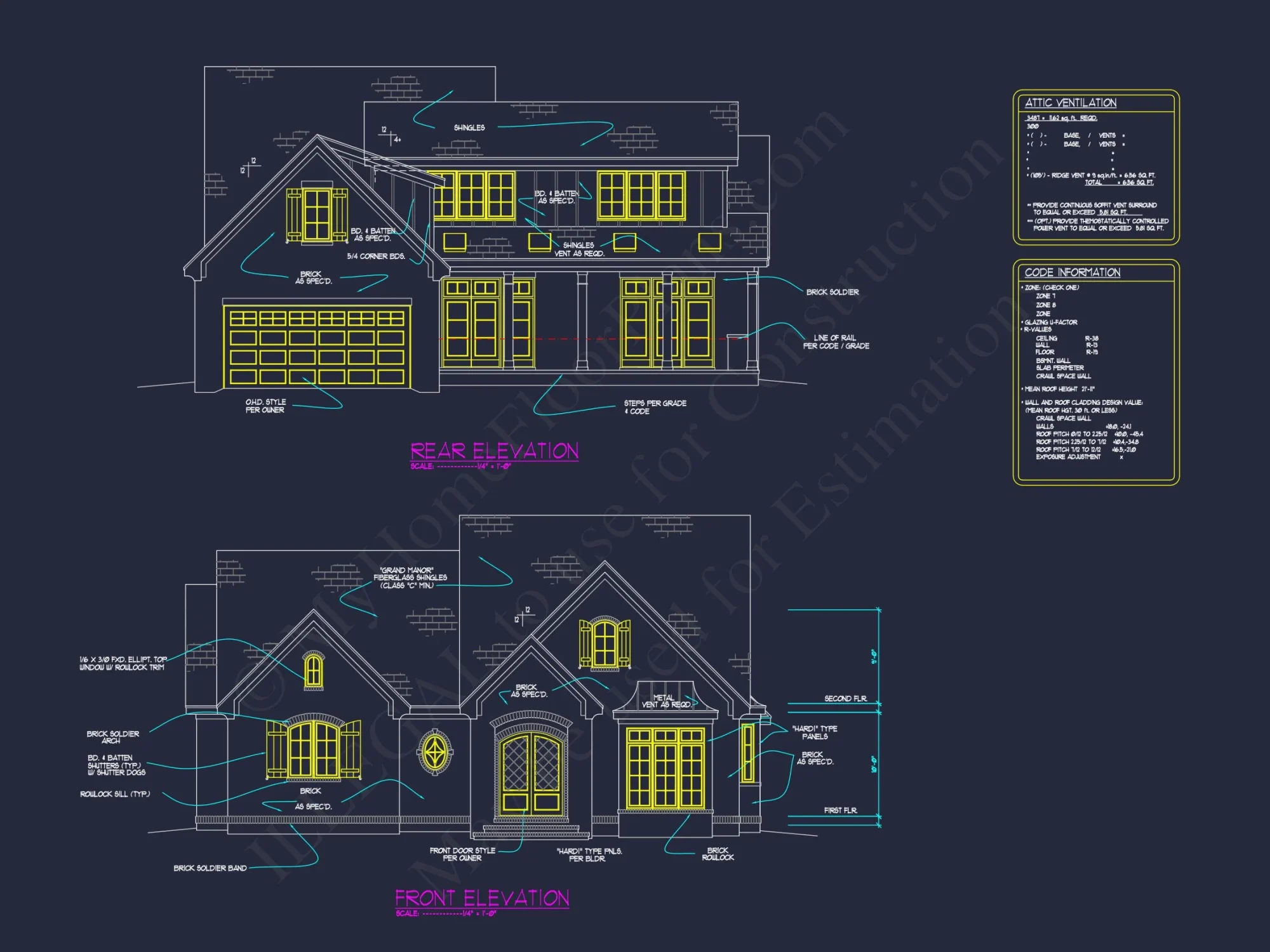 Elegant house Floor Plan with Blueprint Designs in CAD