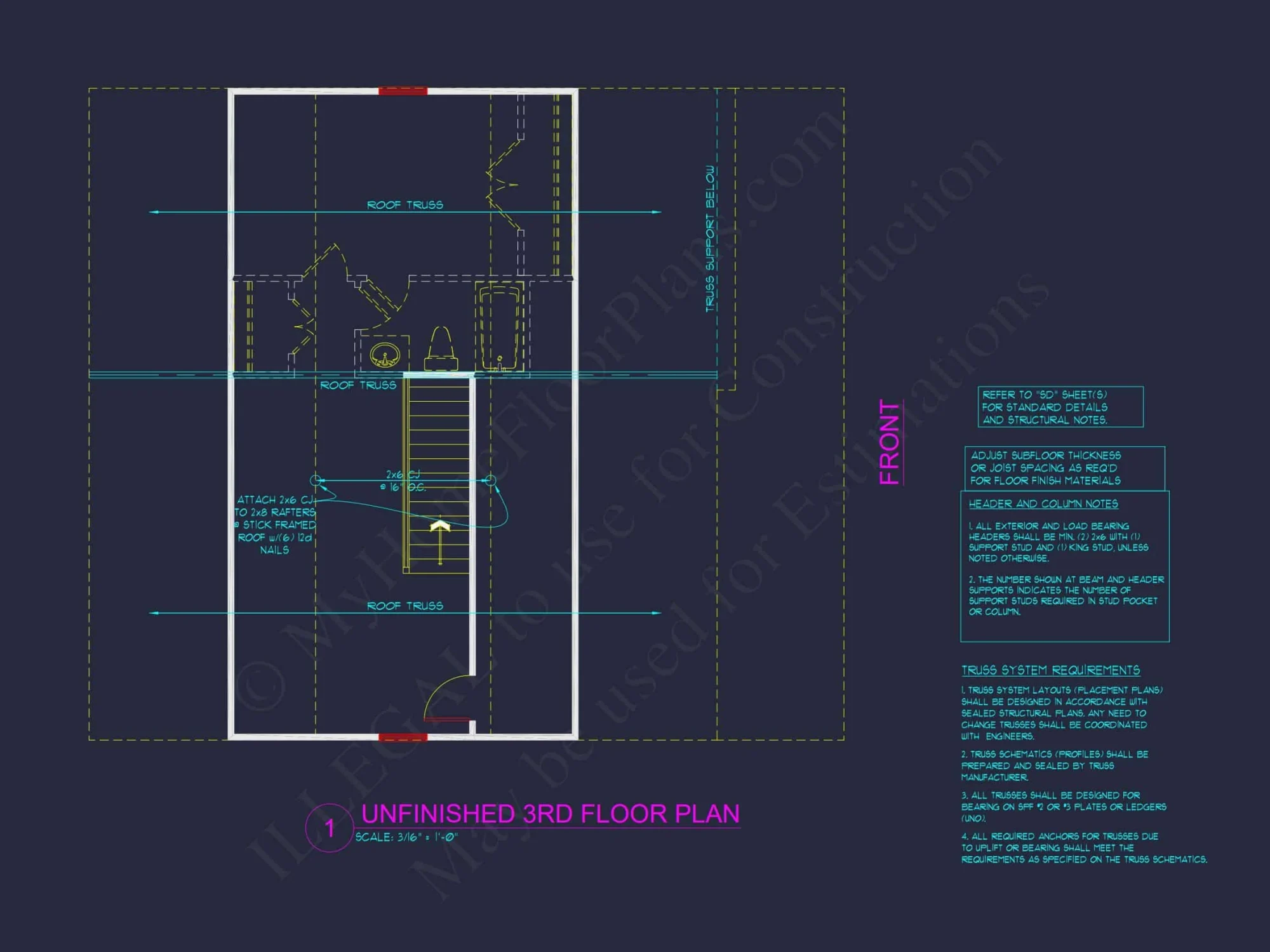 Craftsman house Floor Plan with 2.5 Story Designs & CAD Files