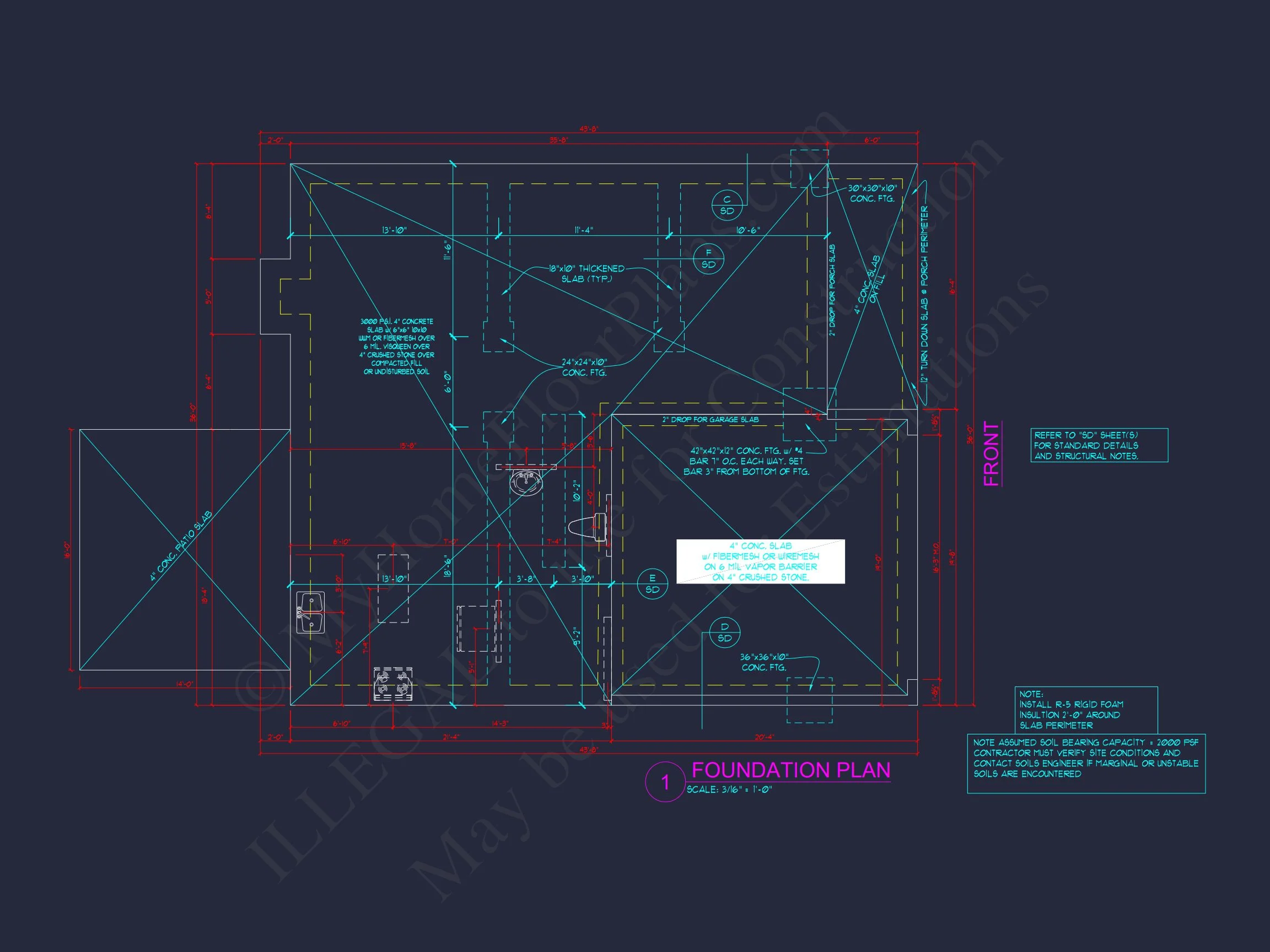 Craftsman house Floor Plan with 2.5 Story Designs & CAD Files