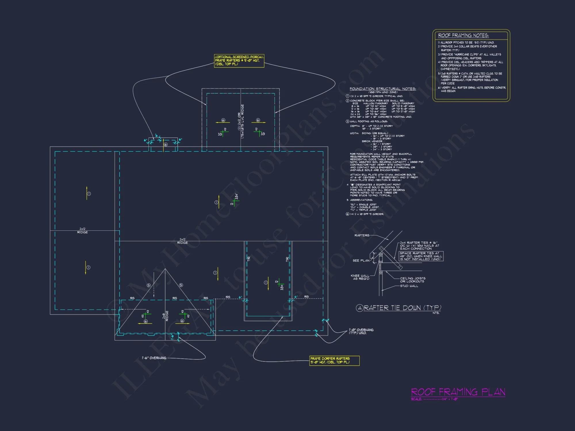 Custom house Plans with Floor Plan Designs and CAD Details