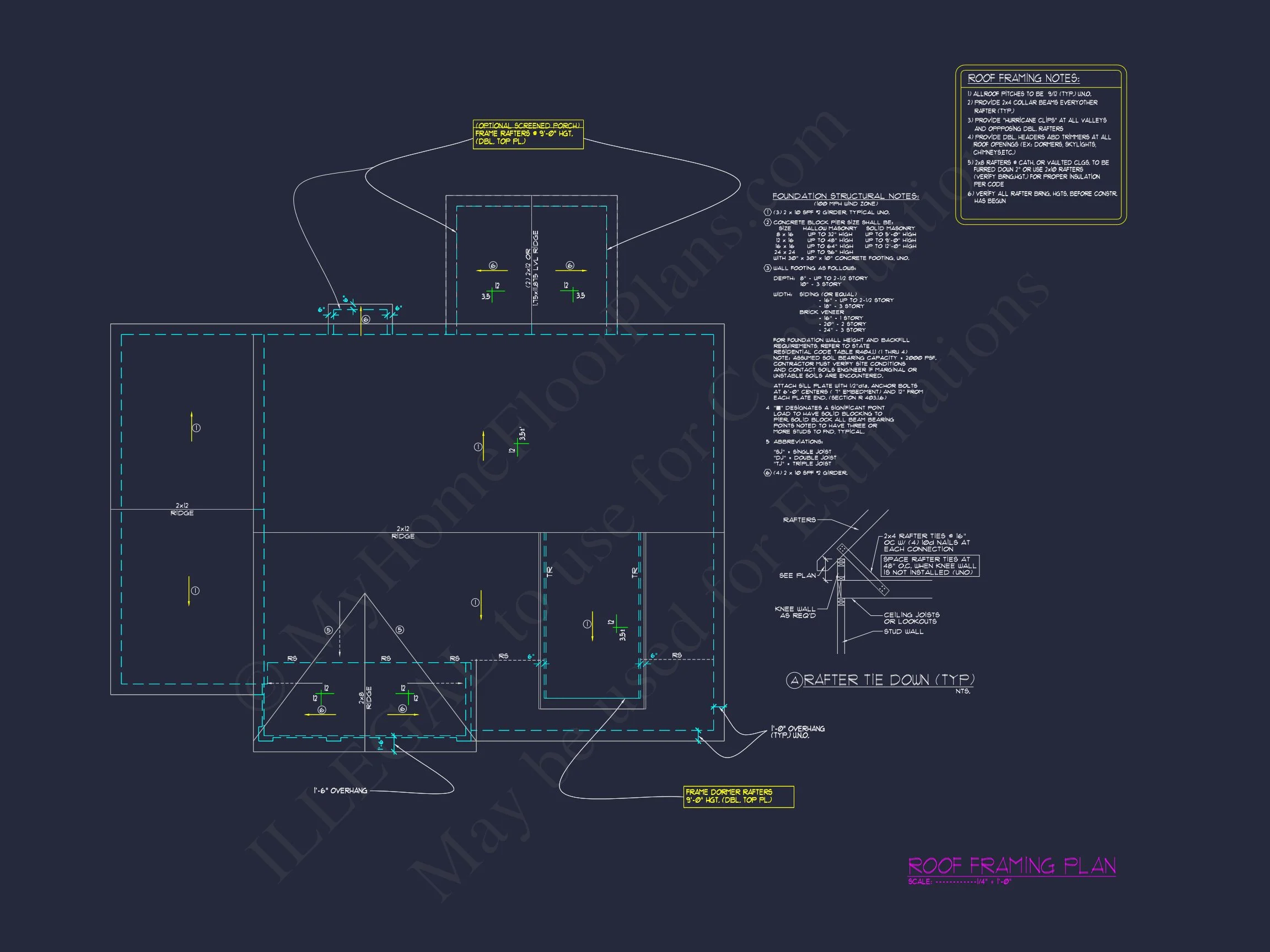 12-1045 HOUSE PLAN - Custom House Plans with Floor Plan Designs and CAD Details 37 Custom house Plans with Floor Plan Designs and CAD Details