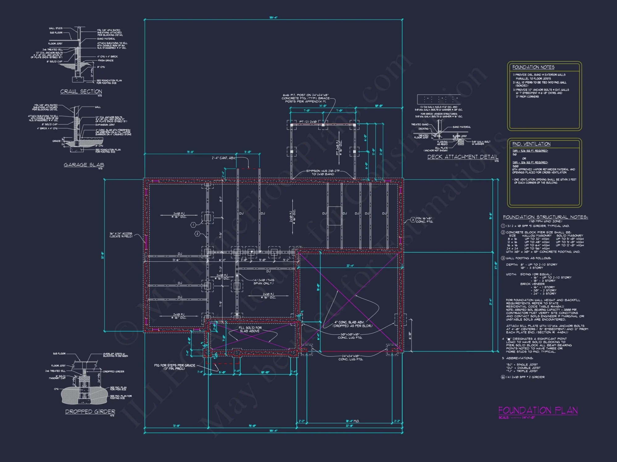 Custom house Plans with Floor Plan Designs and CAD Details