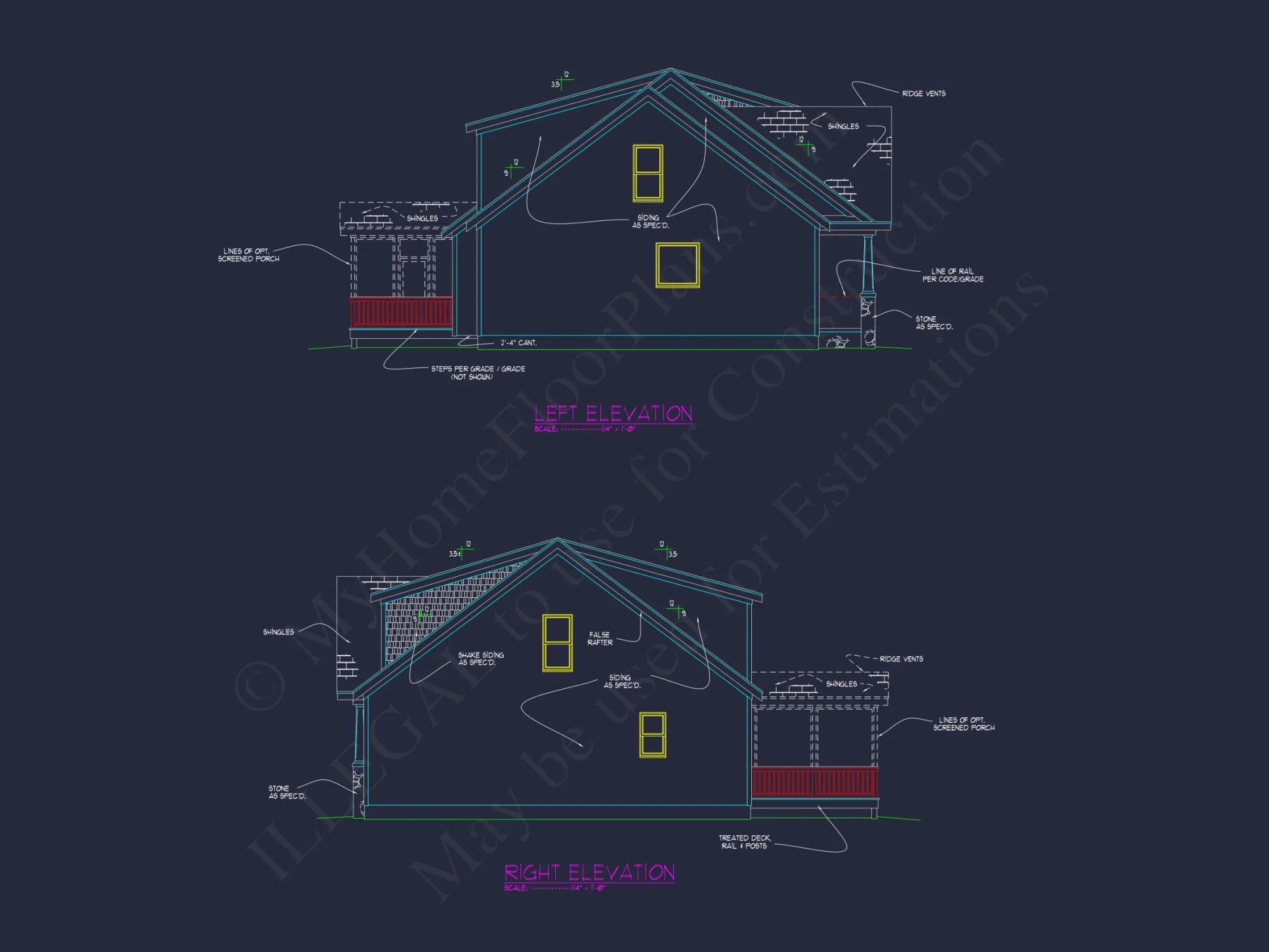 Custom house Plans with Floor Plan Designs and CAD Details